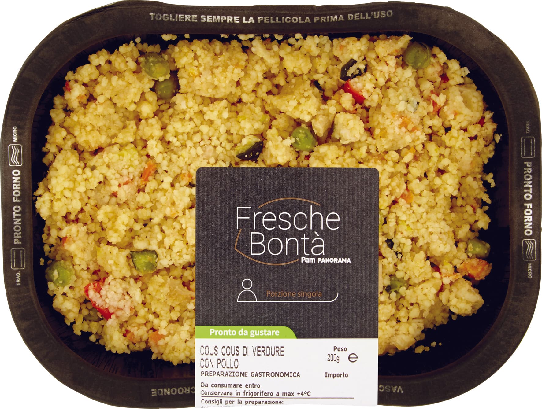FRESCHE BONTÁ Cous Cous di Verdure con Pollo 200 g – immagine 1
