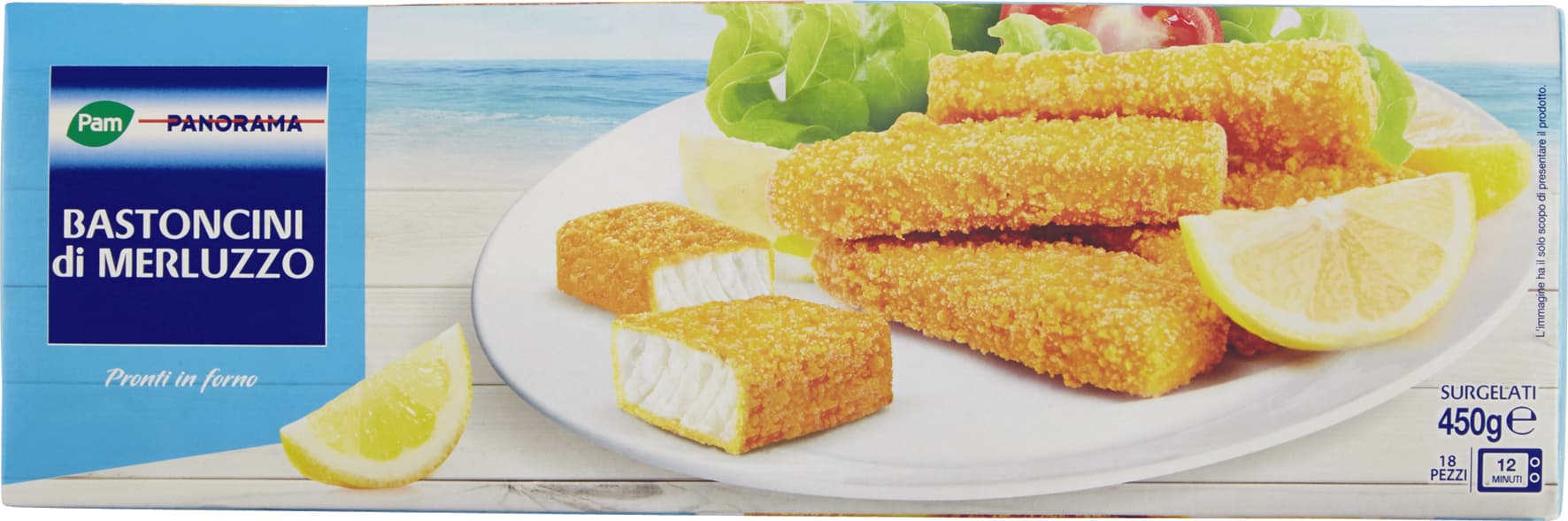 PAM PANORAMA Bastoncini di Merluzzo Surgelati 450 g – immagine 1