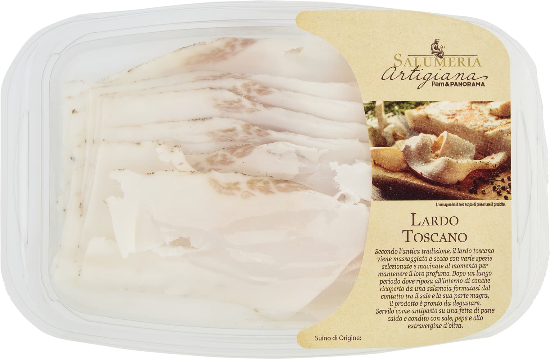 SALUMERIA ARTIGIANA Lardo Toscano 80 g – immagine 1