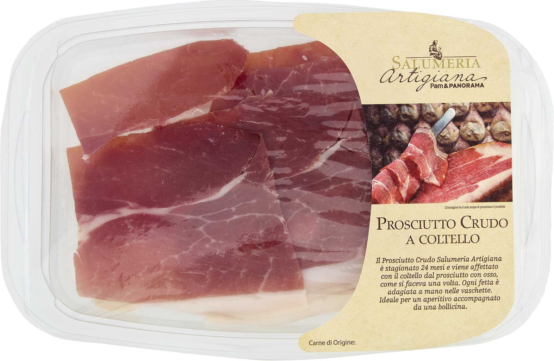 SALUMERIA ARTIGIANA Prosciutto Crudo a Coltello 80 g – immagine 1