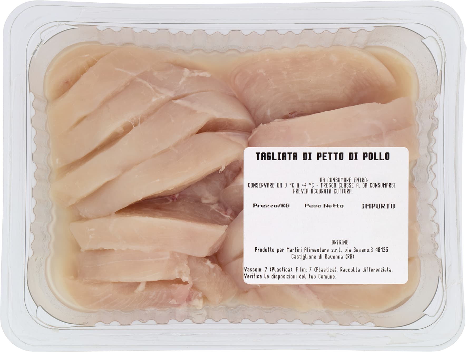 Tagliata di Petto di Pollo 0,400 kg – immagine 1