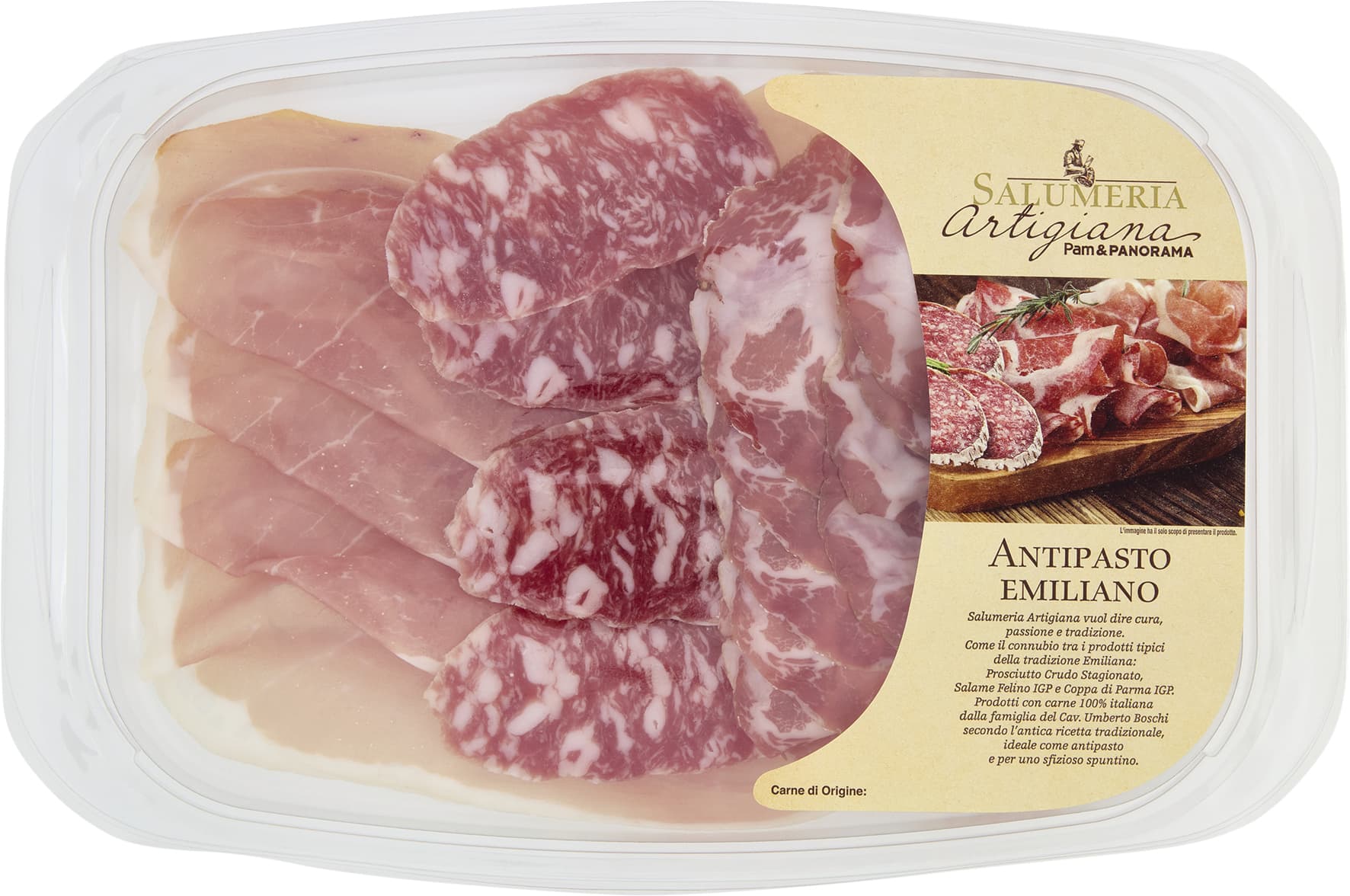 SALUMERIA ARTIGIANA Antipasto Emiliano 120 g – immagine 1
