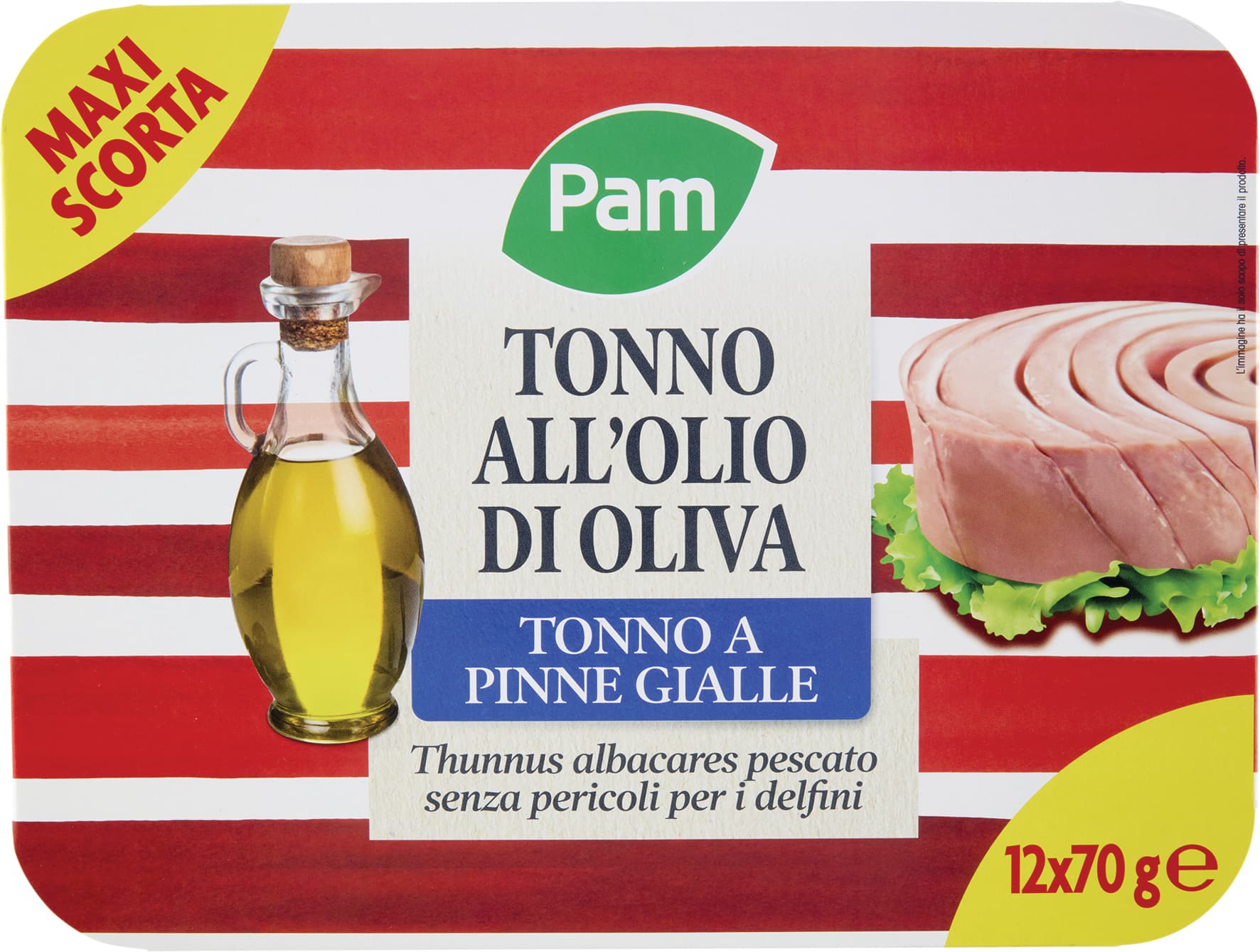 PAM Tonno all'Olio di Oliva 12 x 70 g – immagine 1