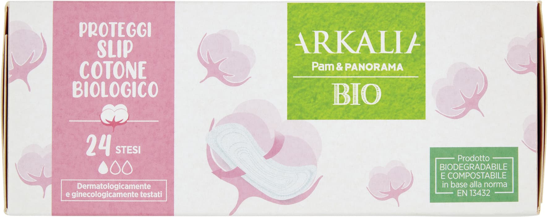 ARKALIA BIO Proteggi Slip Cotone Biologico Stesi 24 pz – immagine 1