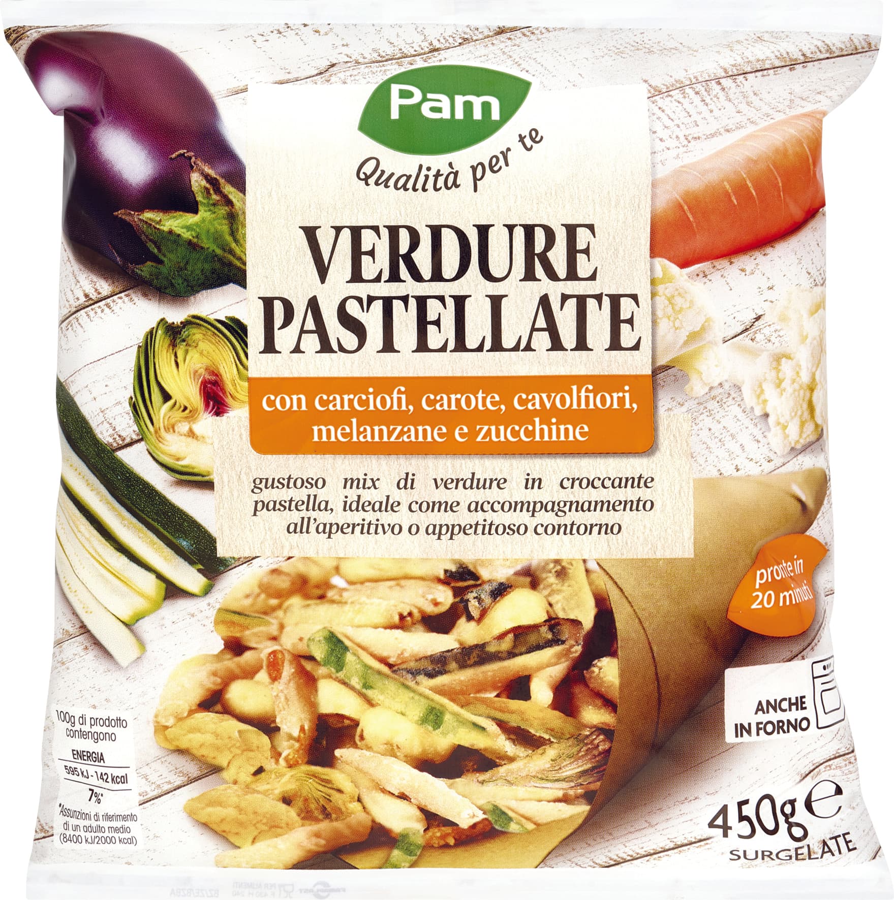 PAM PANORAMA Verdure Miste Pastellate 450 g – immagine 1