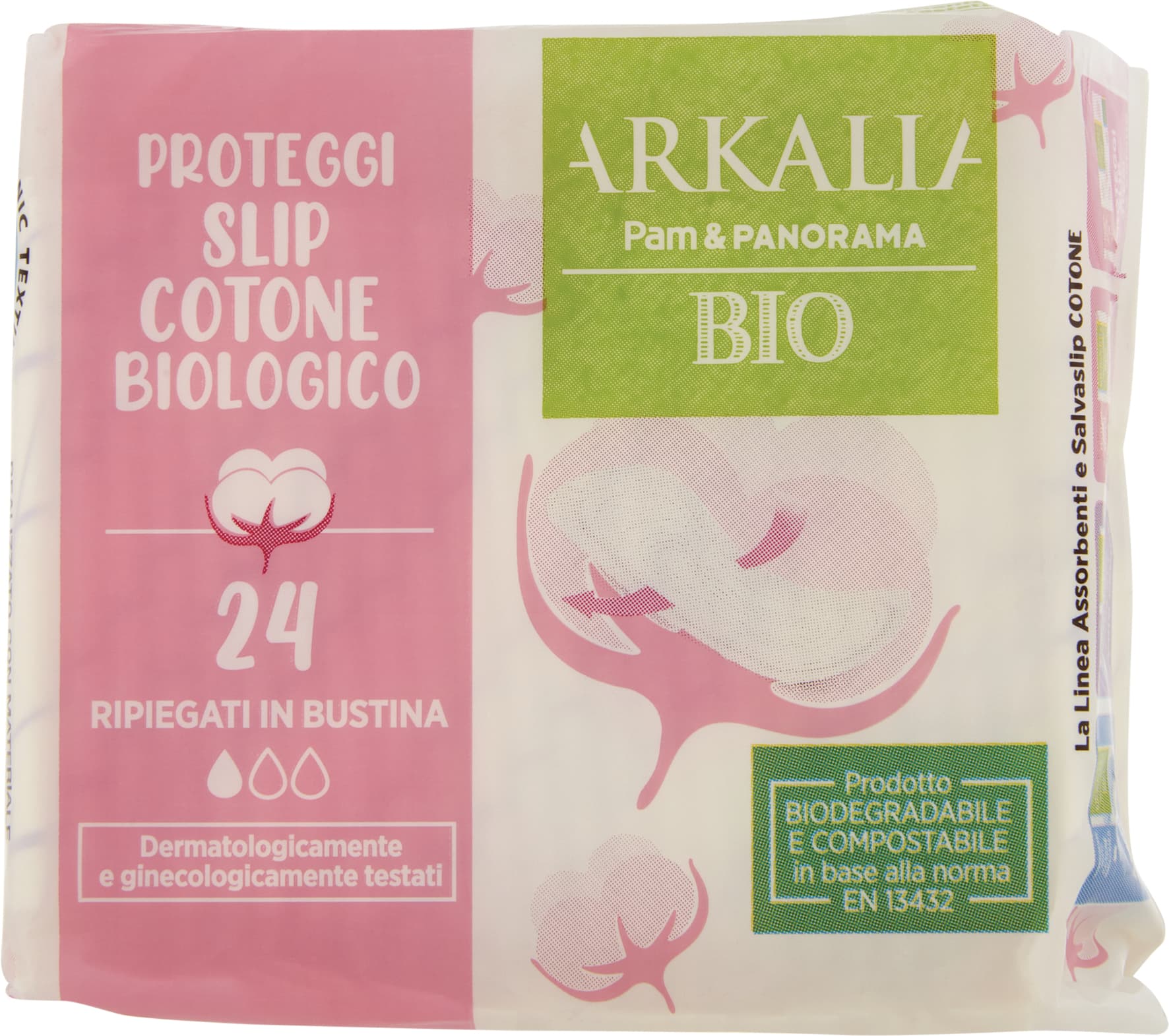 ARKALIA BIO Proteggi Slip Cotone Biologico Ripiegati in Bustina 24 pz – immagine 1