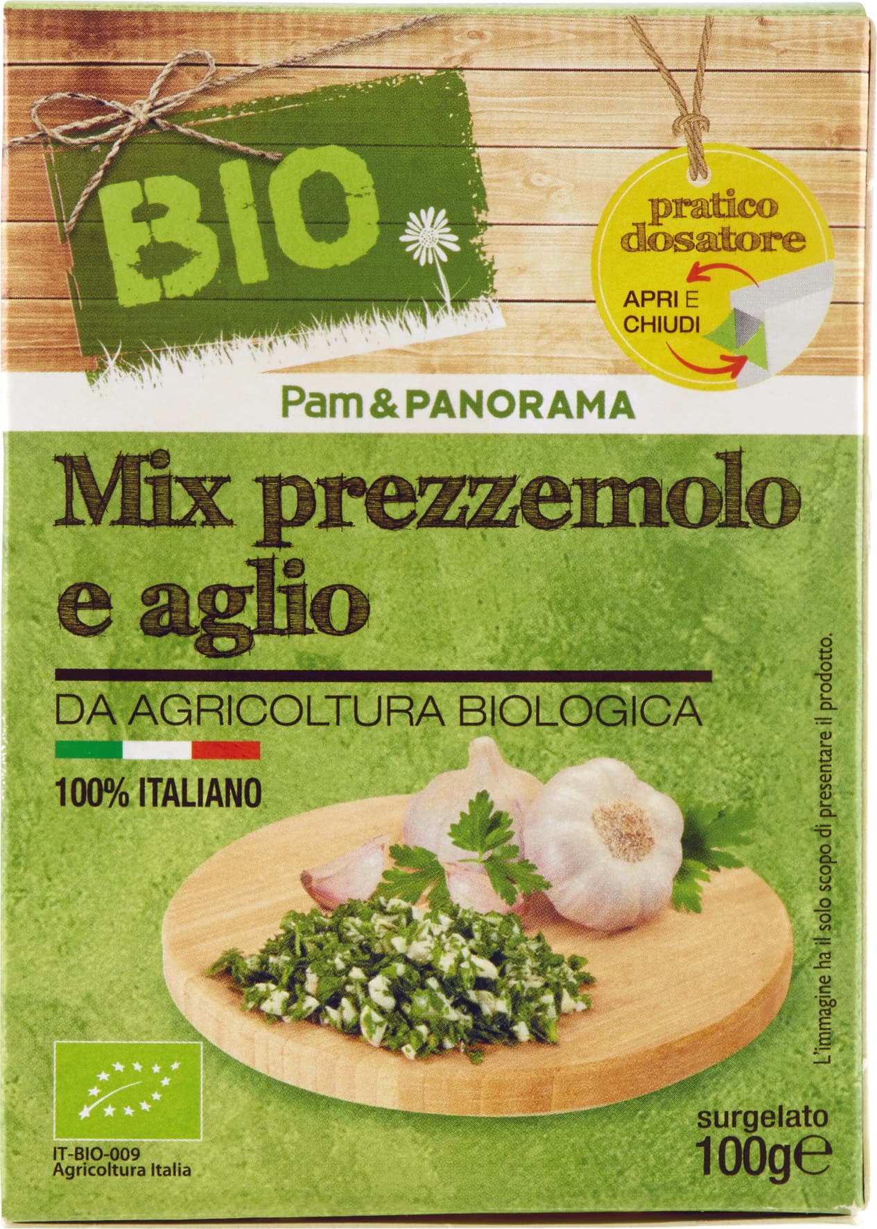 BIO Mix prezzemolo e aglio surgelato 100 g – immagine 1