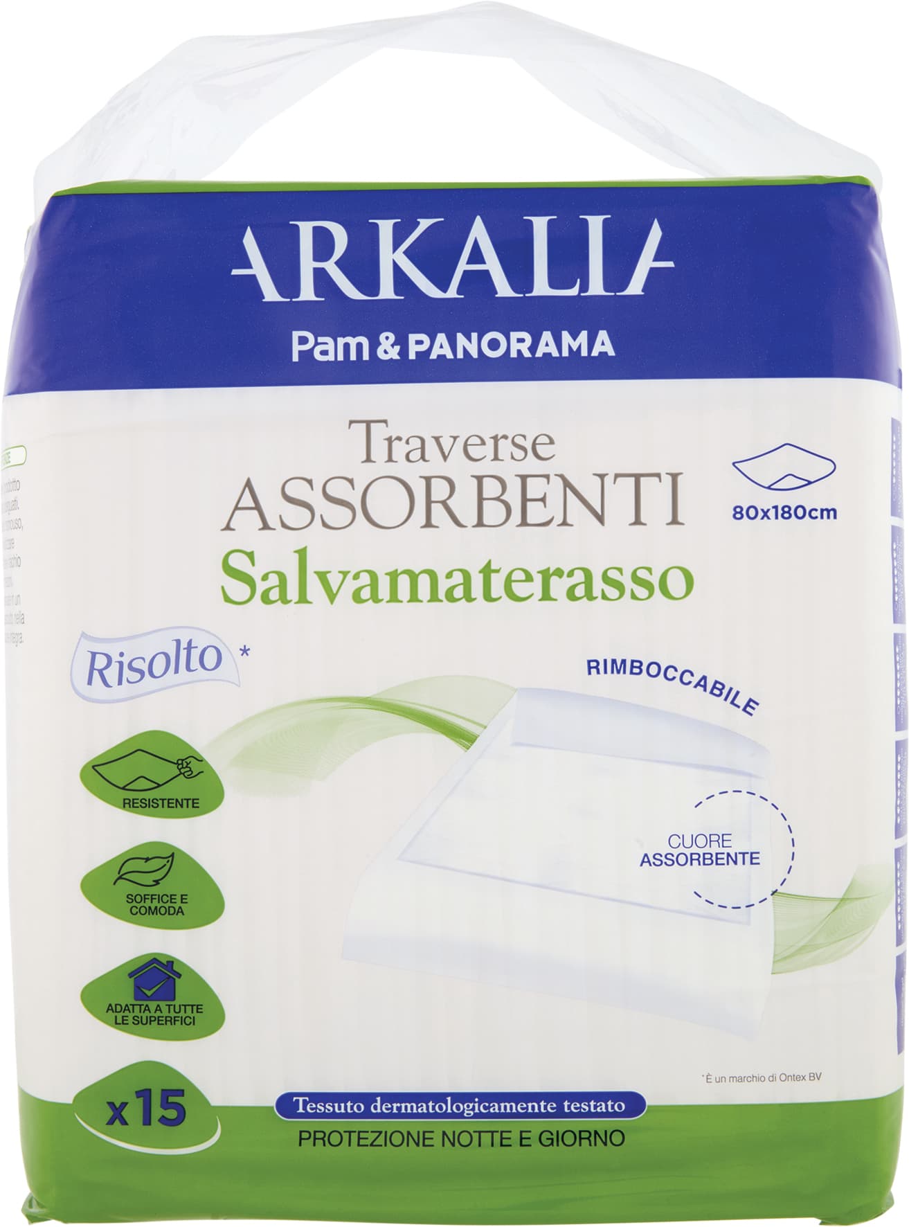 Traverse assorbenti salvamaterasso 80 x180 cm Arkalia 15 pezzi – immagine 1