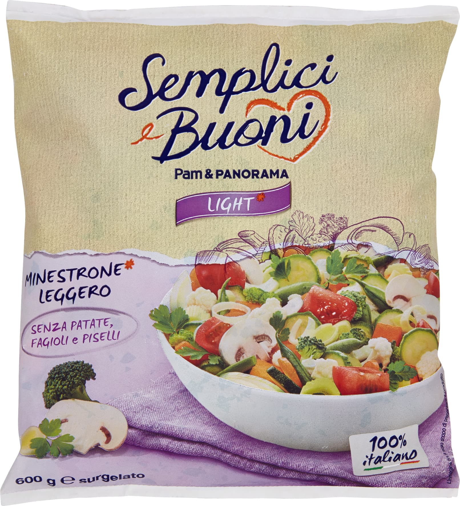 SEMPLICI E BUONI Light Minestrone Leggero* surgelato 600 g – immagine 1