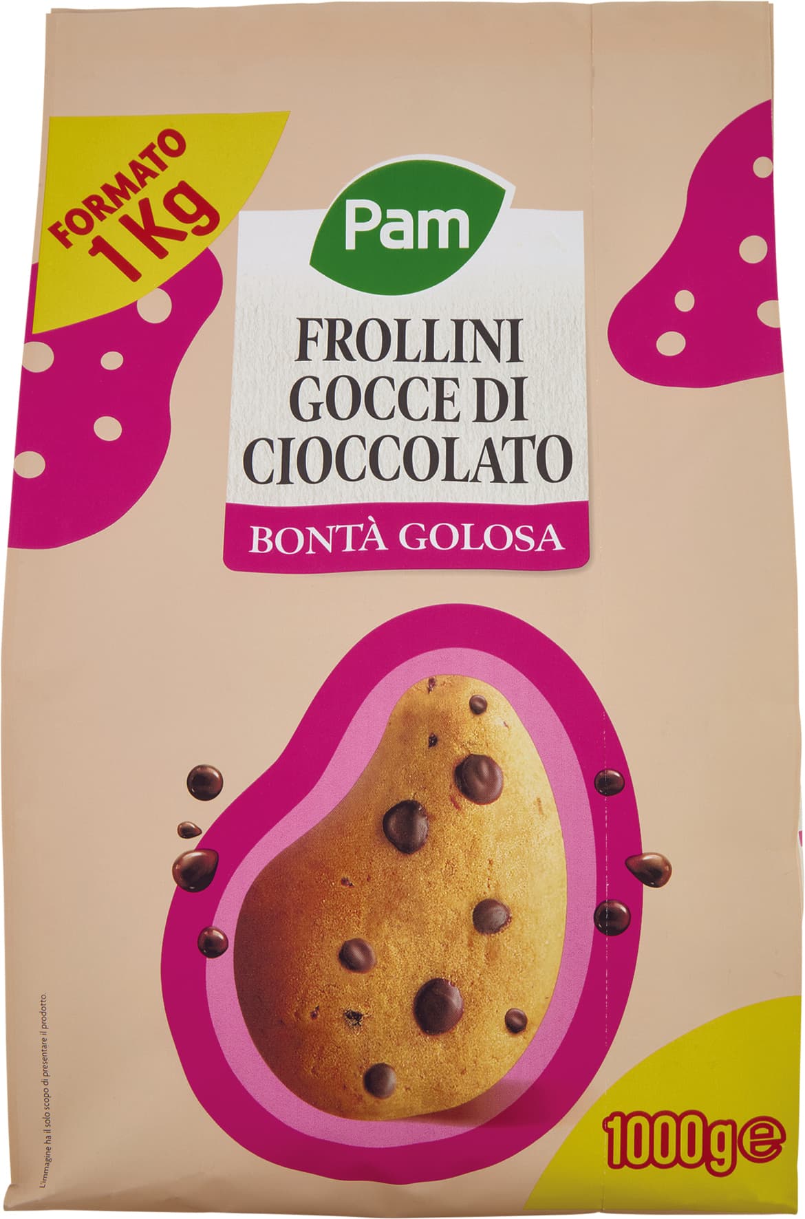PAM Frollini Gocce di Cioccolato 1000 g – immagine 1