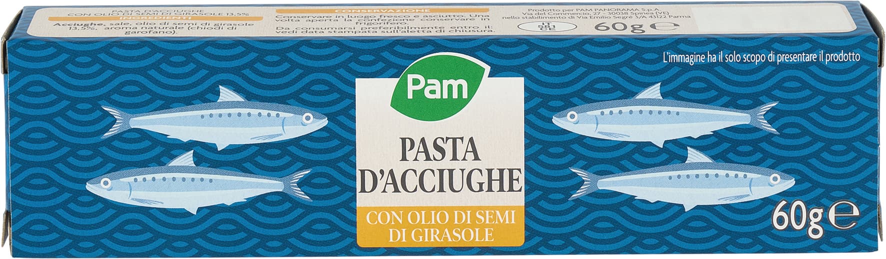 PAM Qualità per te Pasta d'acciughe 60 g – immagine 1