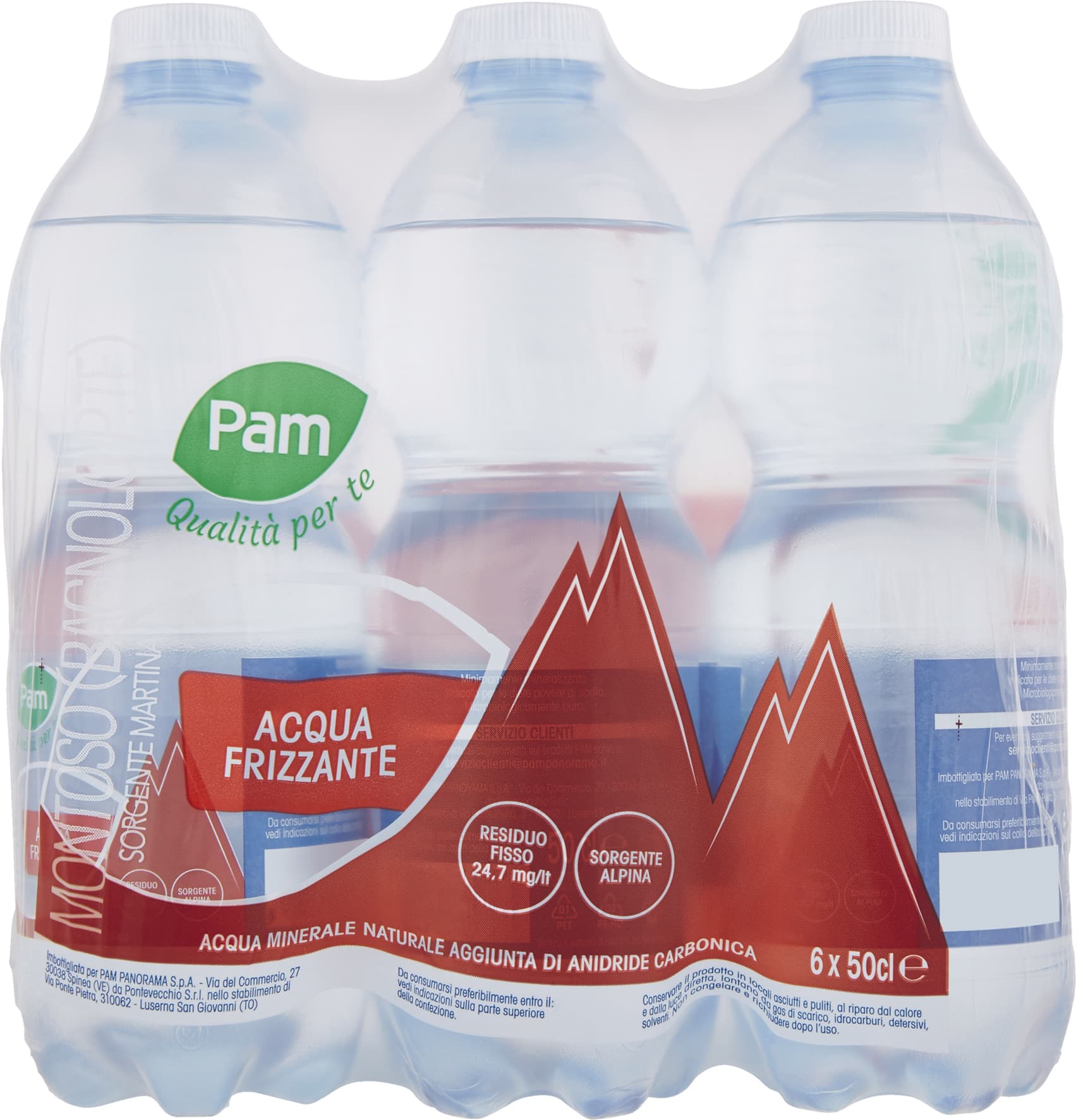 PAM Qualità per te Acqua Frizzante 6 x 0,50 cl – immagine 1