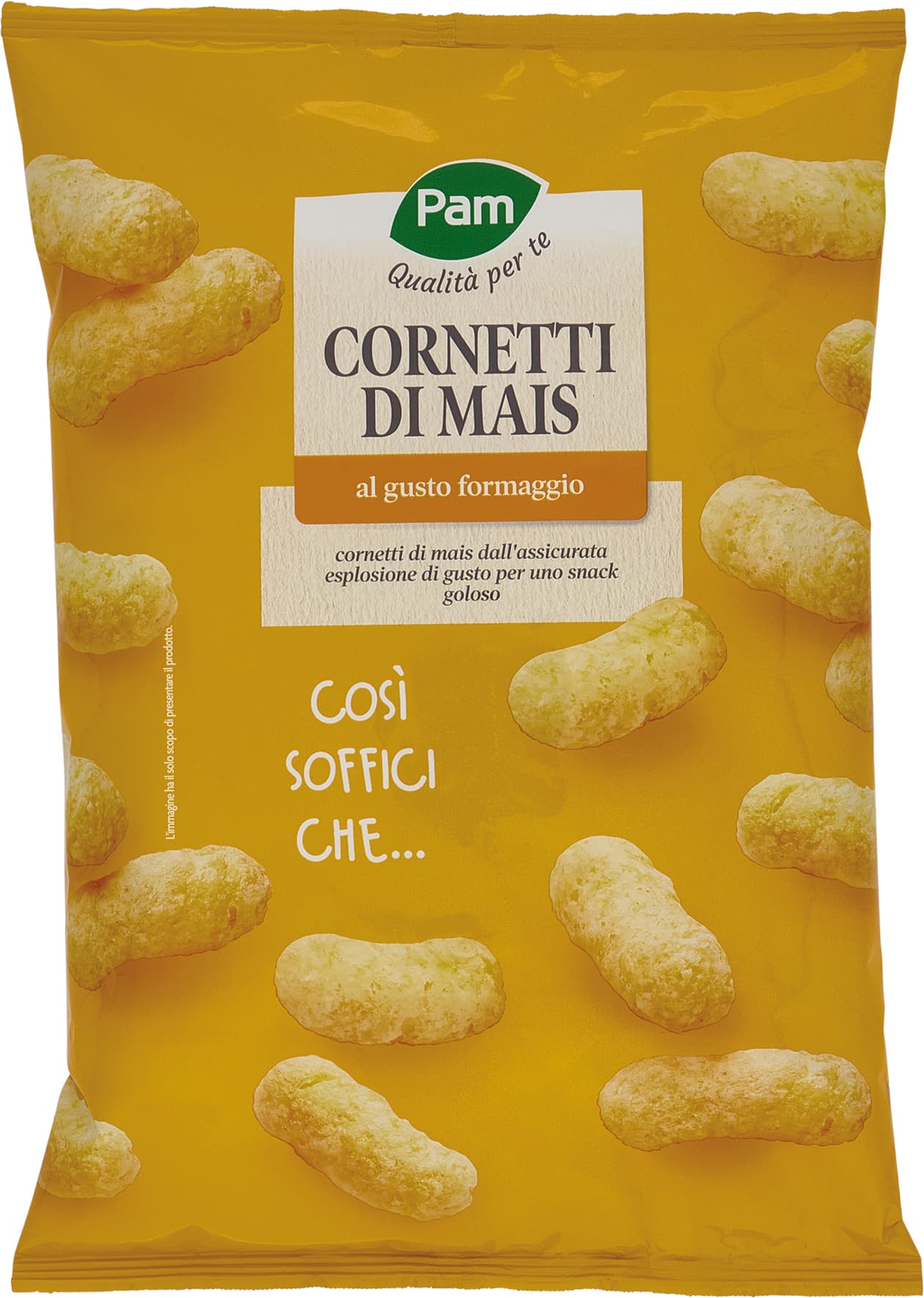 PAM Qualità per te Cornetti di Mais al gusto formaggio 100 g – immagine 1