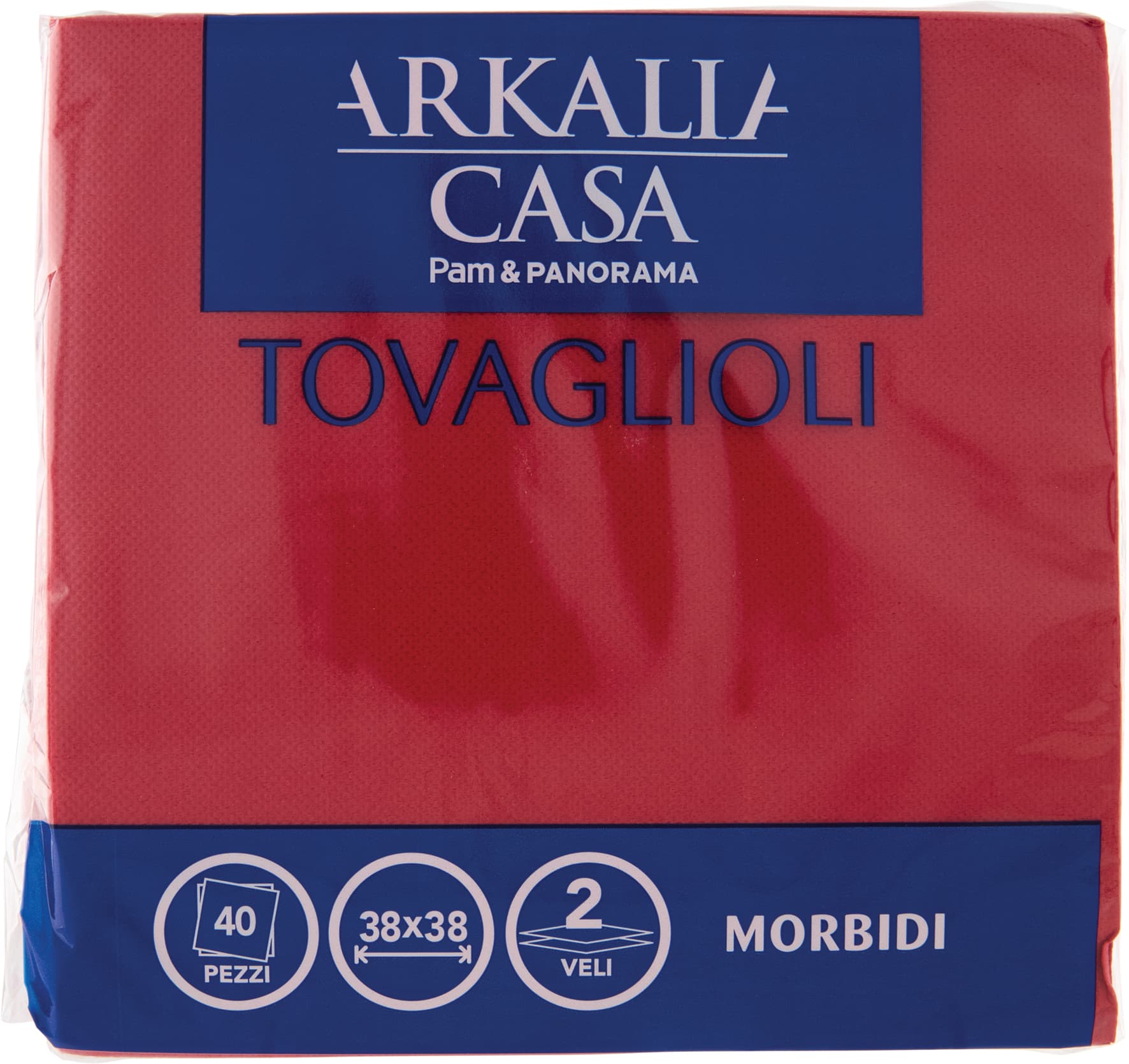 ARKALIA CASA Tovaglioli 2 Veli 38x38 40 pz – immagine 1