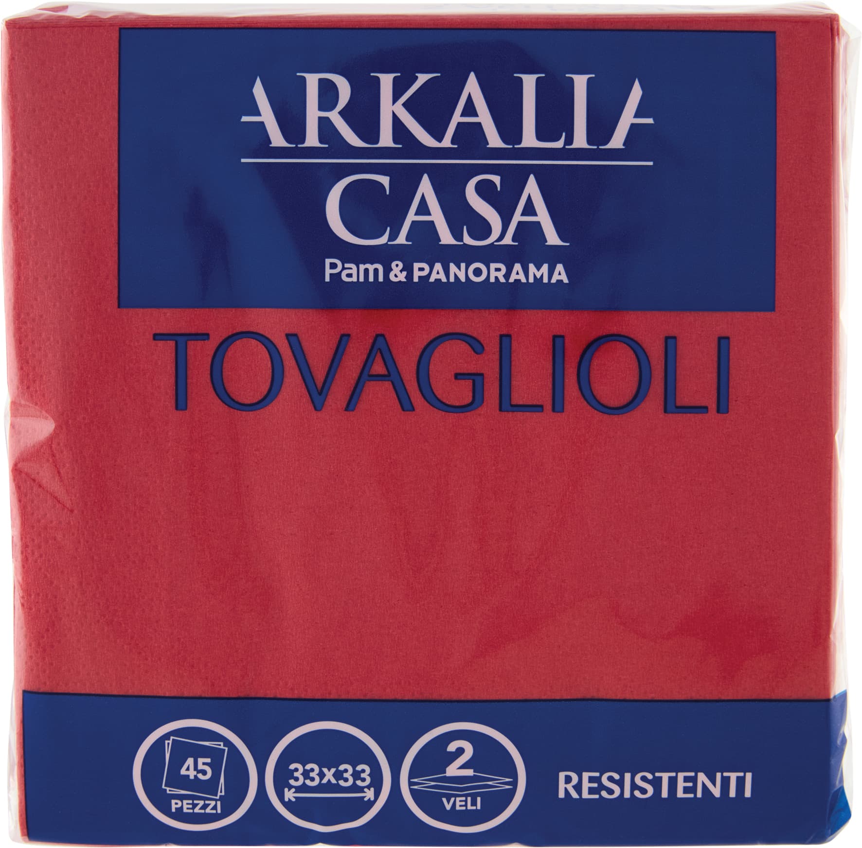 ARKALIA CASA Tovaglioli 2 Veli 33x33 45 pz – immagine 1