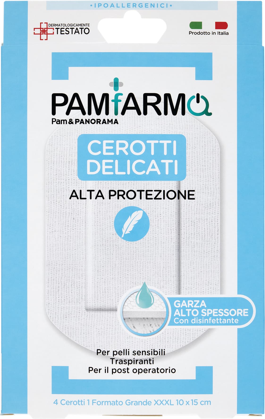 PAMFARMA Cerotti Delicati Alta Protezione 1 Formato Grande XXXL 4 pz – immagine 1