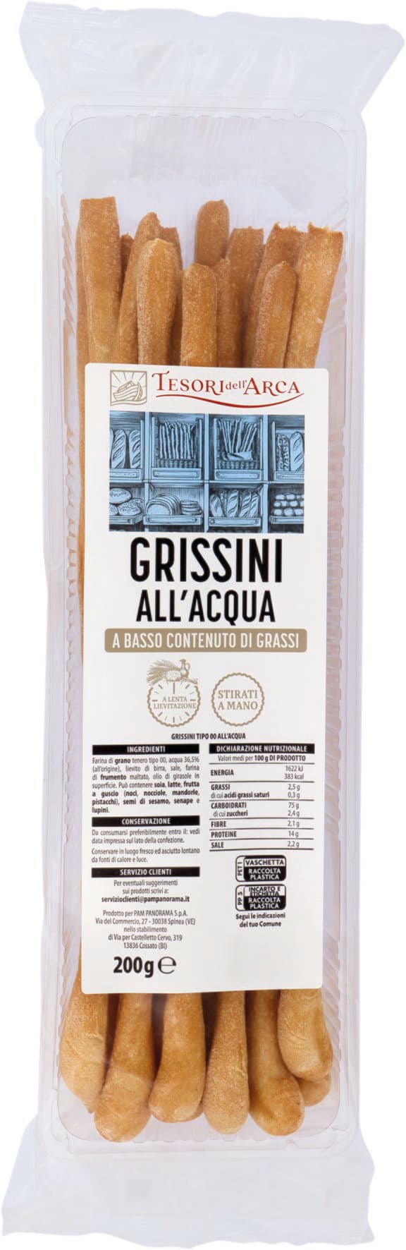 Confezione grissini all'acqua 200g – immagine 1