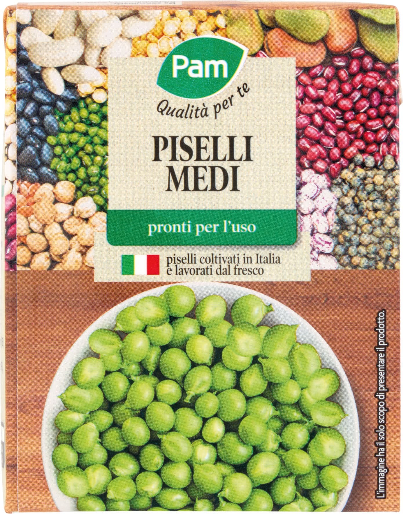 PAM Qualità per te Piselli Medi 380 g – immagine 1