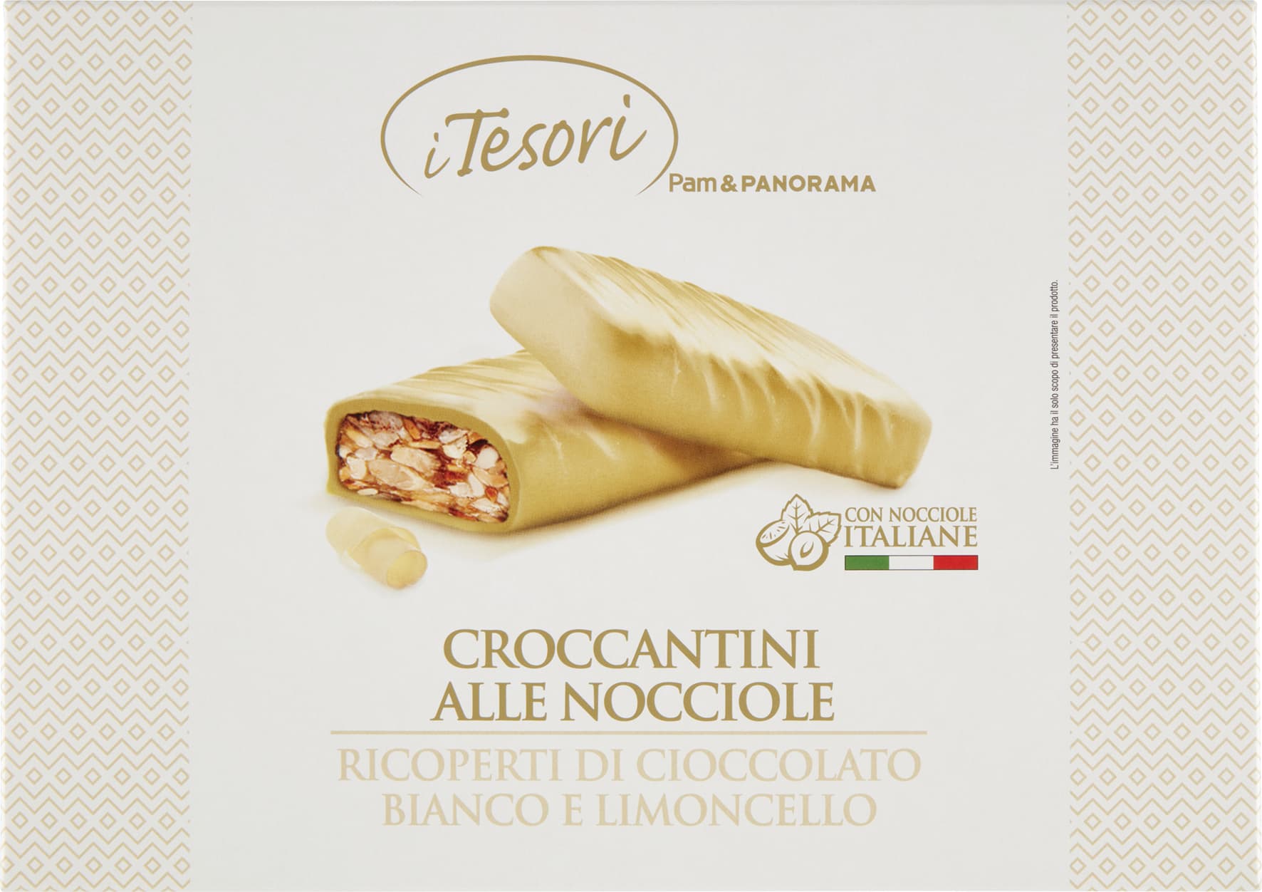 I TESORI Croccantini alle Nocciole Ricoperti di Cioccolato Bianco e Limoncello 200 g – immagine 1