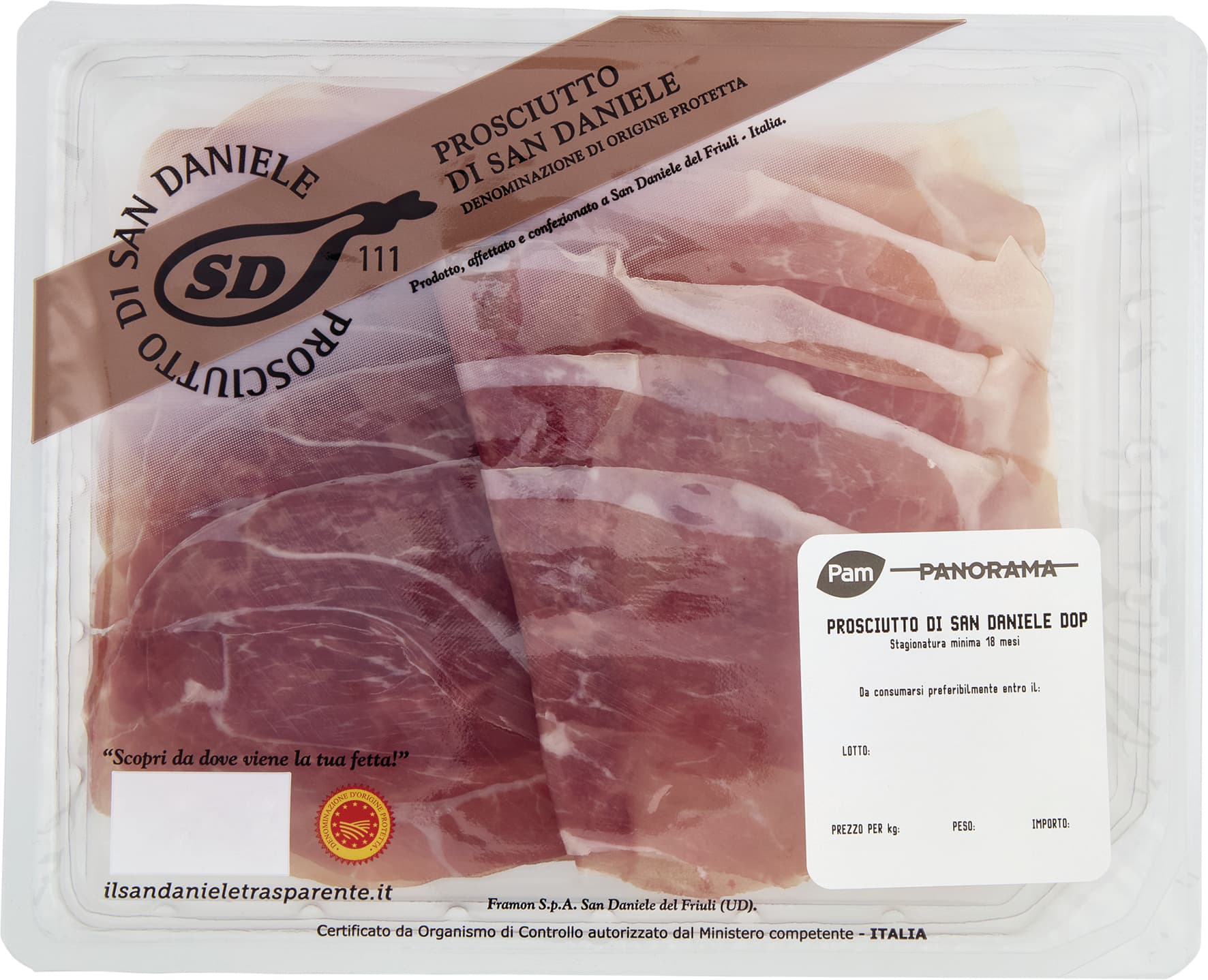 PAM PANORAMA Prosciutto di San Daniele DOP 100 g – immagine 1