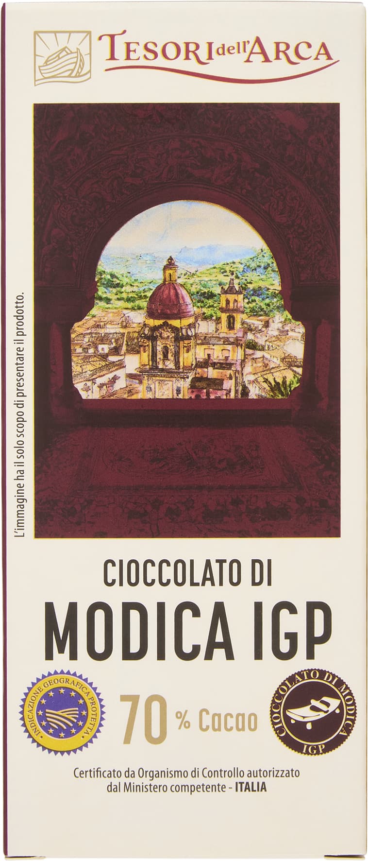 TESORI DELL'ARCA Cioccolato di Modica IGP 70% Cacao 100 g – immagine 1