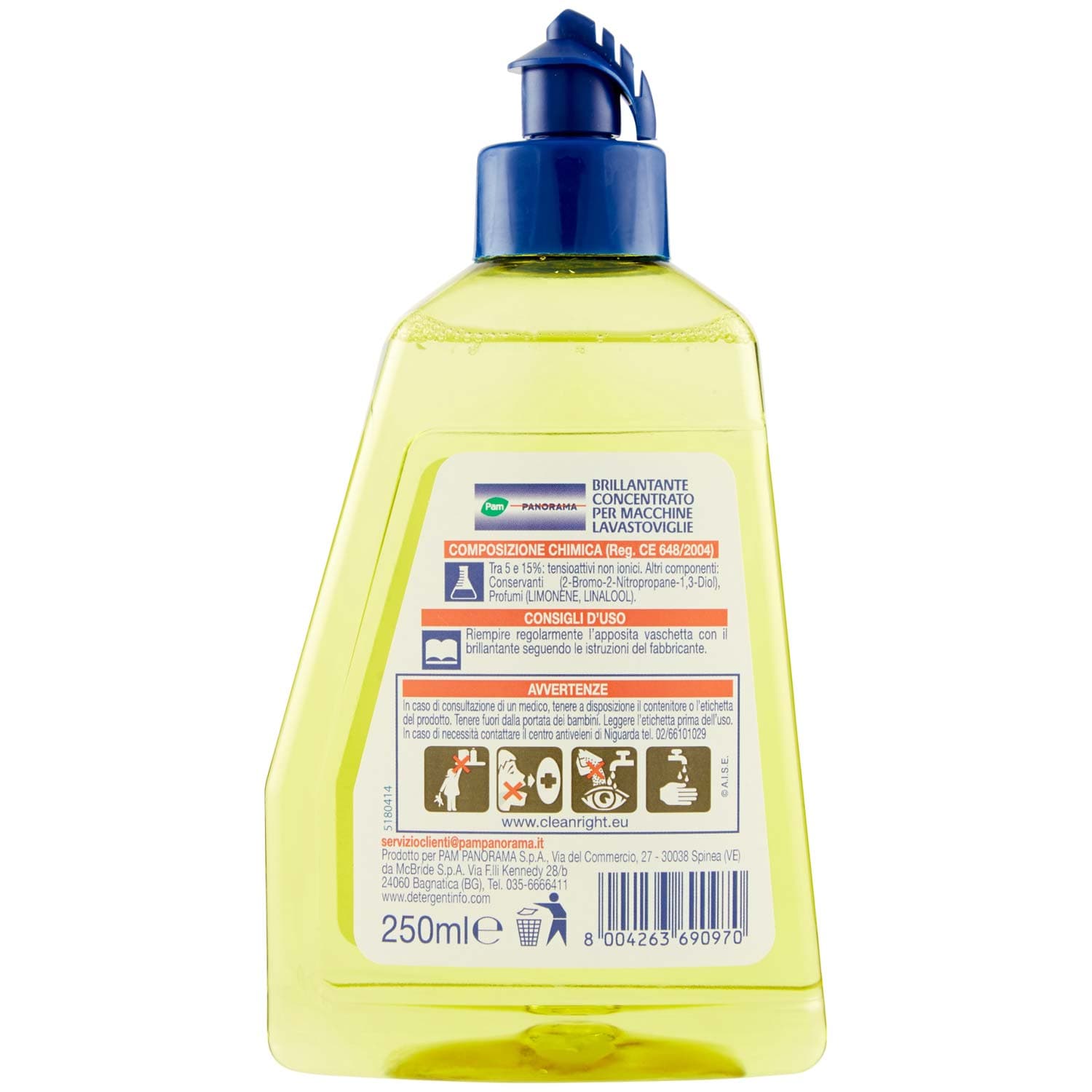 PAM PANORAMA Brillantante Lavastoviglie limone 250 ml – immagine 4