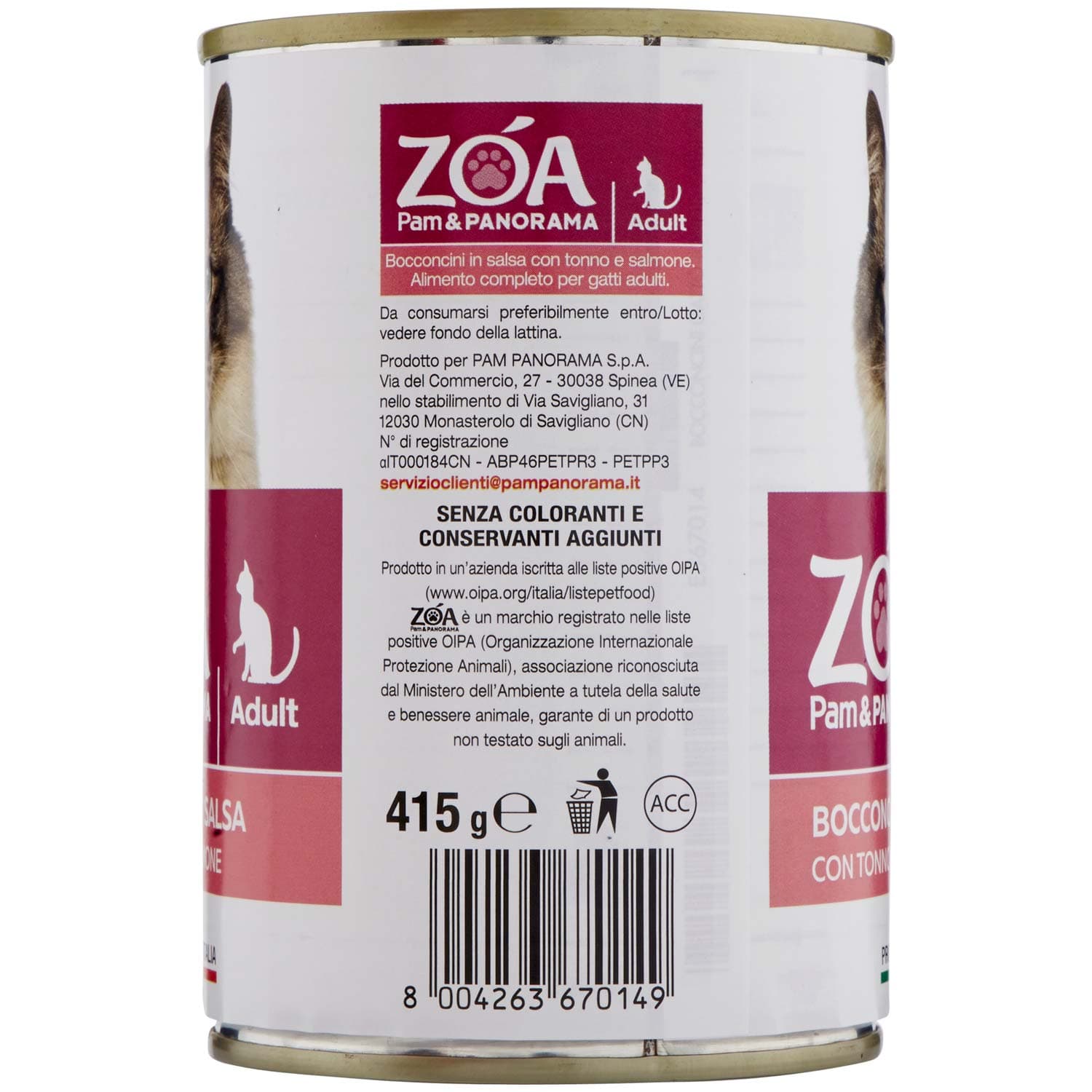 ZOA Adult Bocconcini in Salsa con Tonno e Salmone 415 g – immagine 3