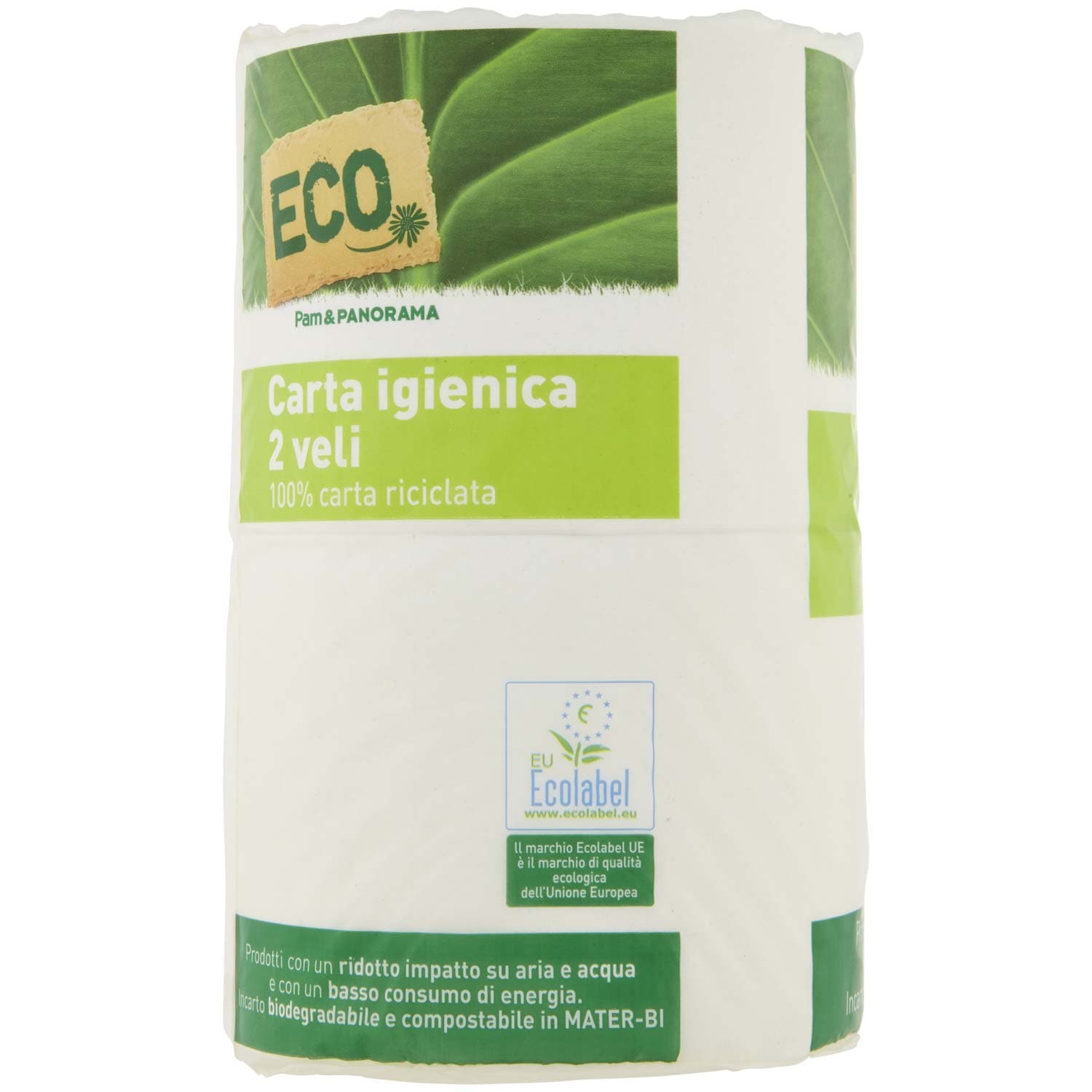 ECO Carta igienica 2 veli 100% carta riciclata 4 rotoli – immagine 3