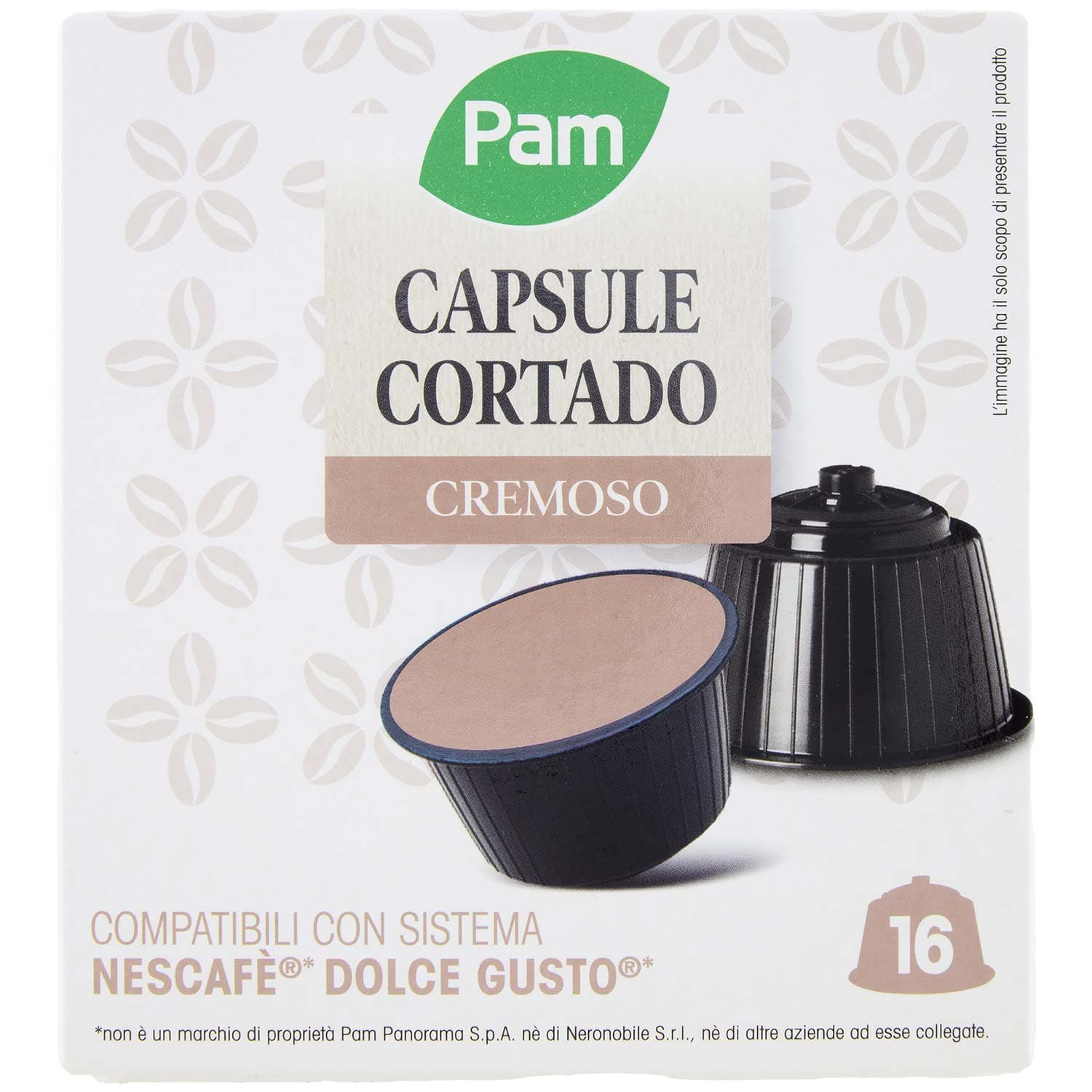 PAM Capsule Cortado Cremoso Compatibili Nescafè* Dolce Gusto* 100,8g (16x6,3g) – immagine 2