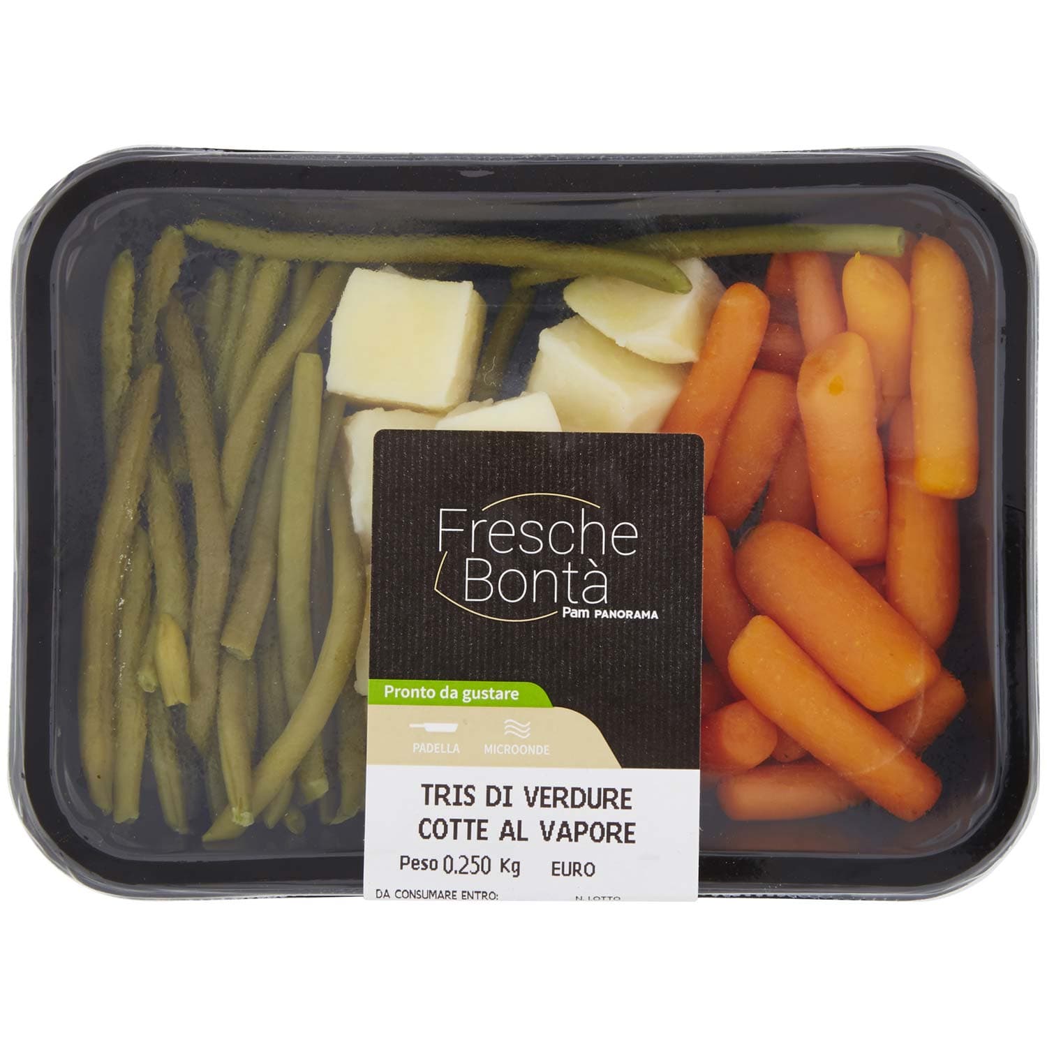 FRESCHE BONTÁ Tris di Verdure Cotte al Vapore 250 g – immagine 2