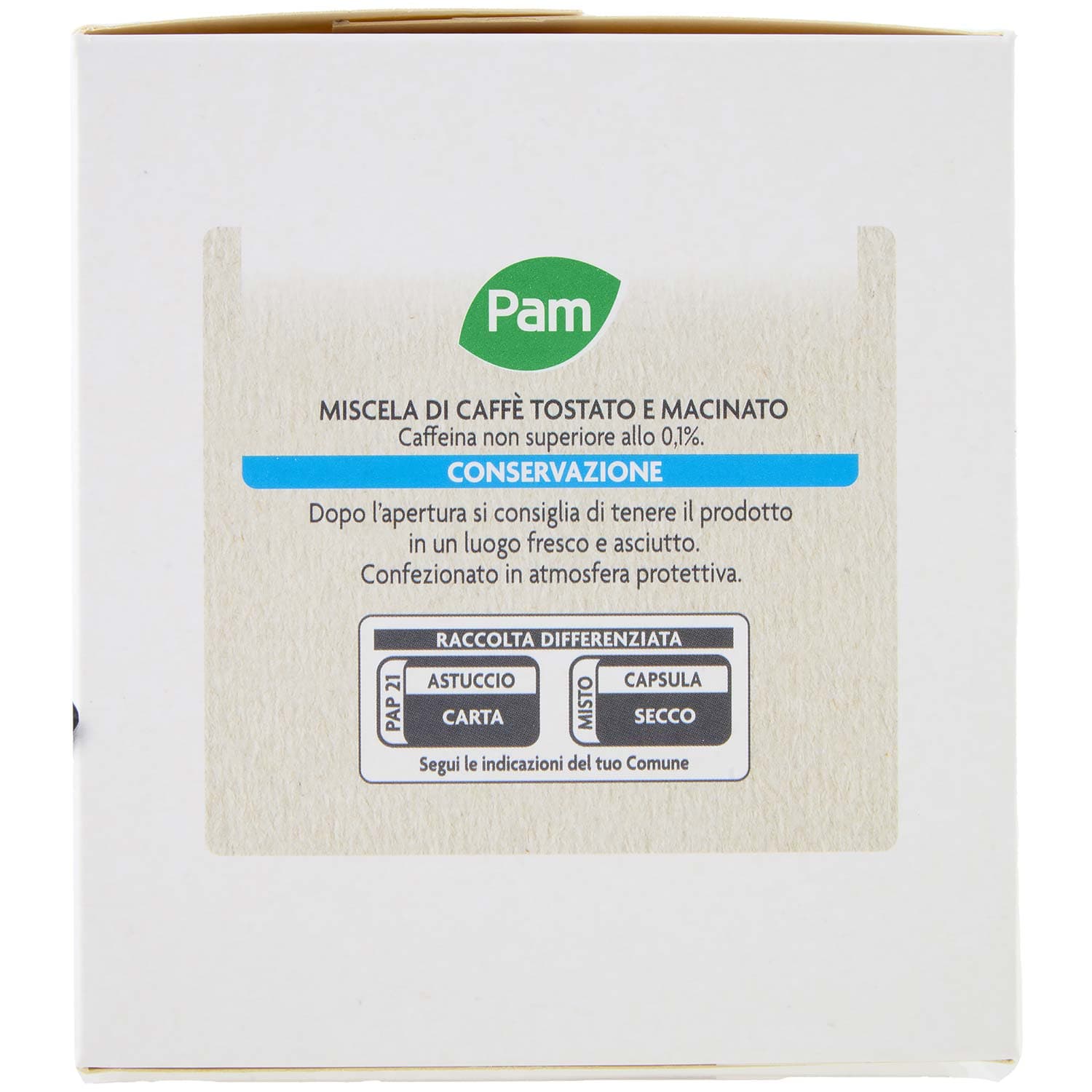 PAM Capsule Caffè Decaffeinato Compatibili Nescafè* Dolce Gusto* 120g (16x7,5g) – immagine 5