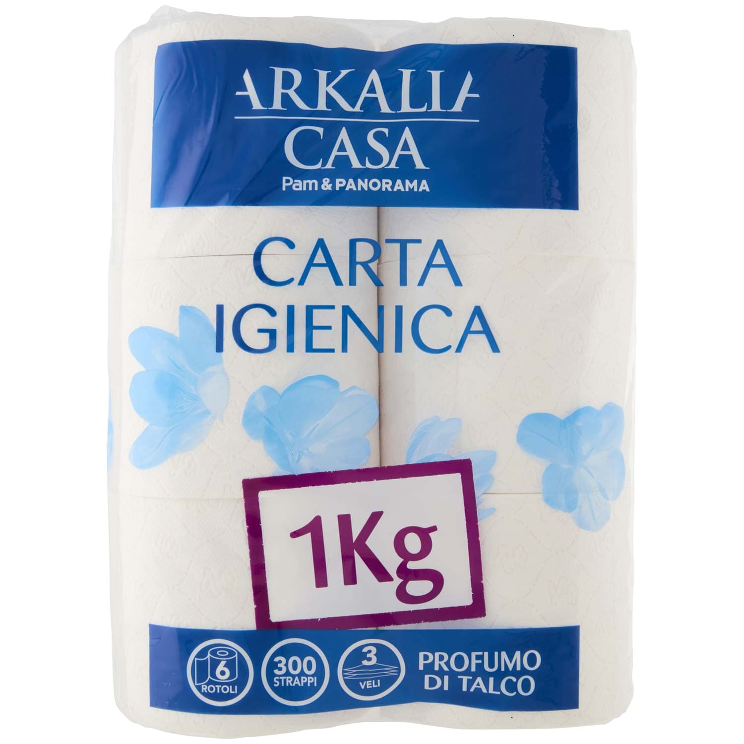 PAM PANORAMA Carta Igienica 3 veli Profumo di Talco 6 rotoli – immagine 2