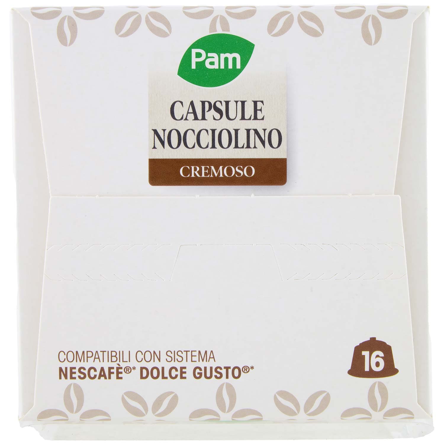 PAM Capsule Nocciolino Cremoso Compatibili Nescafè* Dolce Gusto* 192g (16x12g) – immagine 6