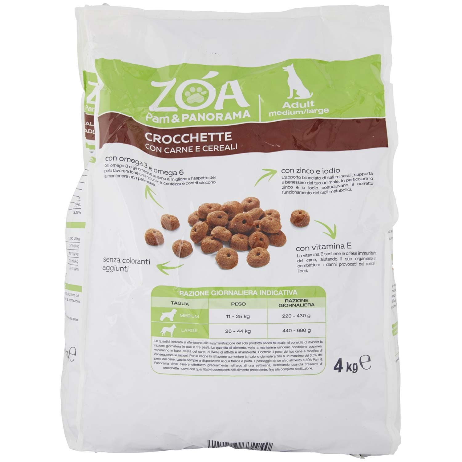 ZOA Crocchette con Carne e Cereali 4 kg – immagine 4