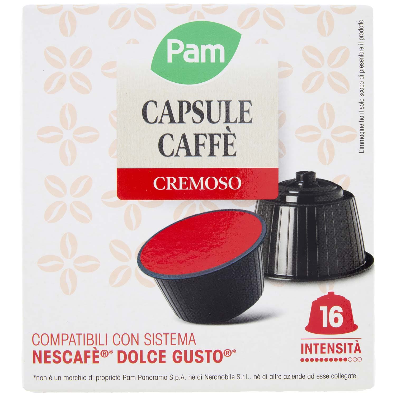 PAM Capsule Caffè Cremoso Compatibili Nescafè* Dolce Gusto* 120g (16x7,5g) – immagine 2