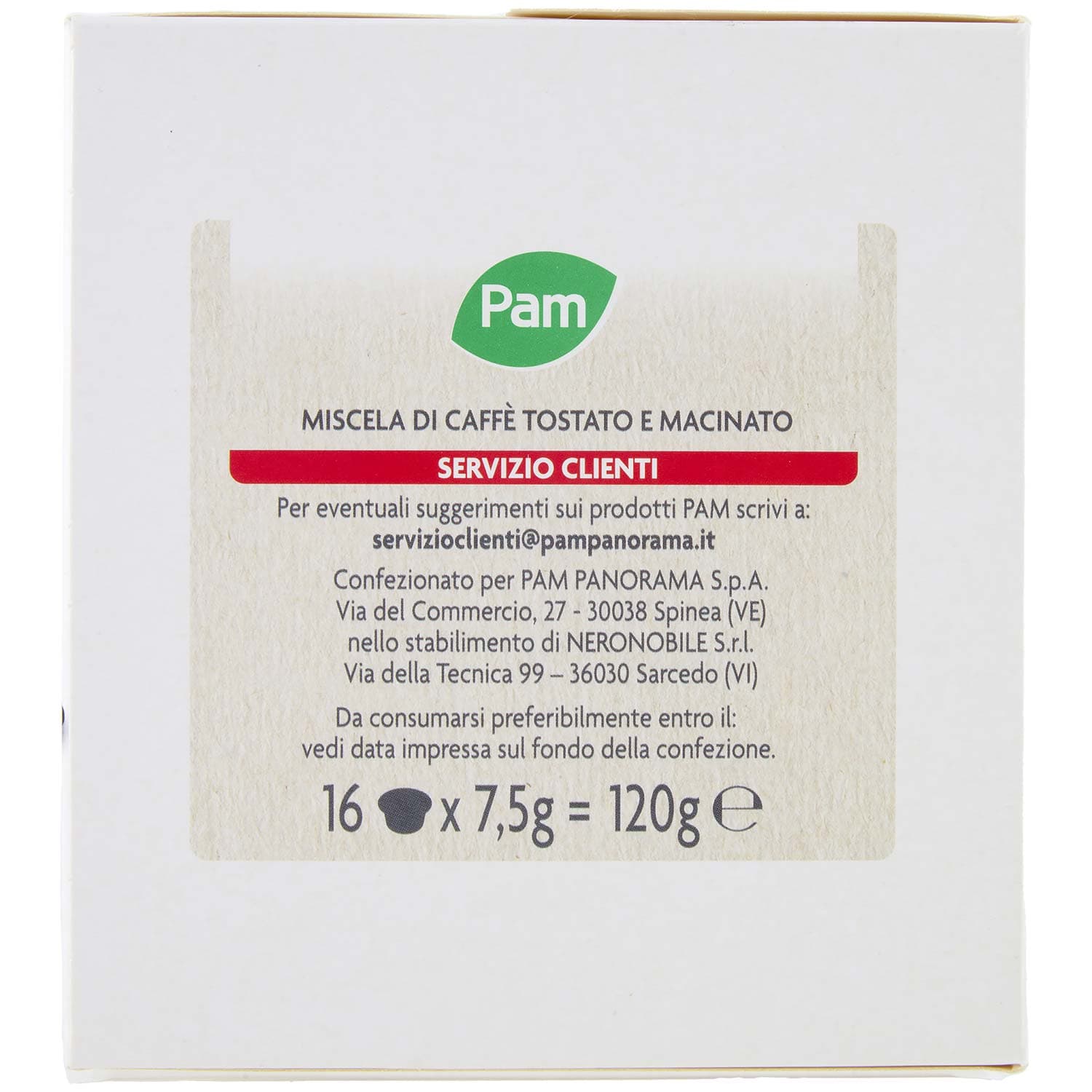 PAM Capsule Caffè Cremoso Compatibili Nescafè* Dolce Gusto* 120g (16x7,5g) – immagine 3