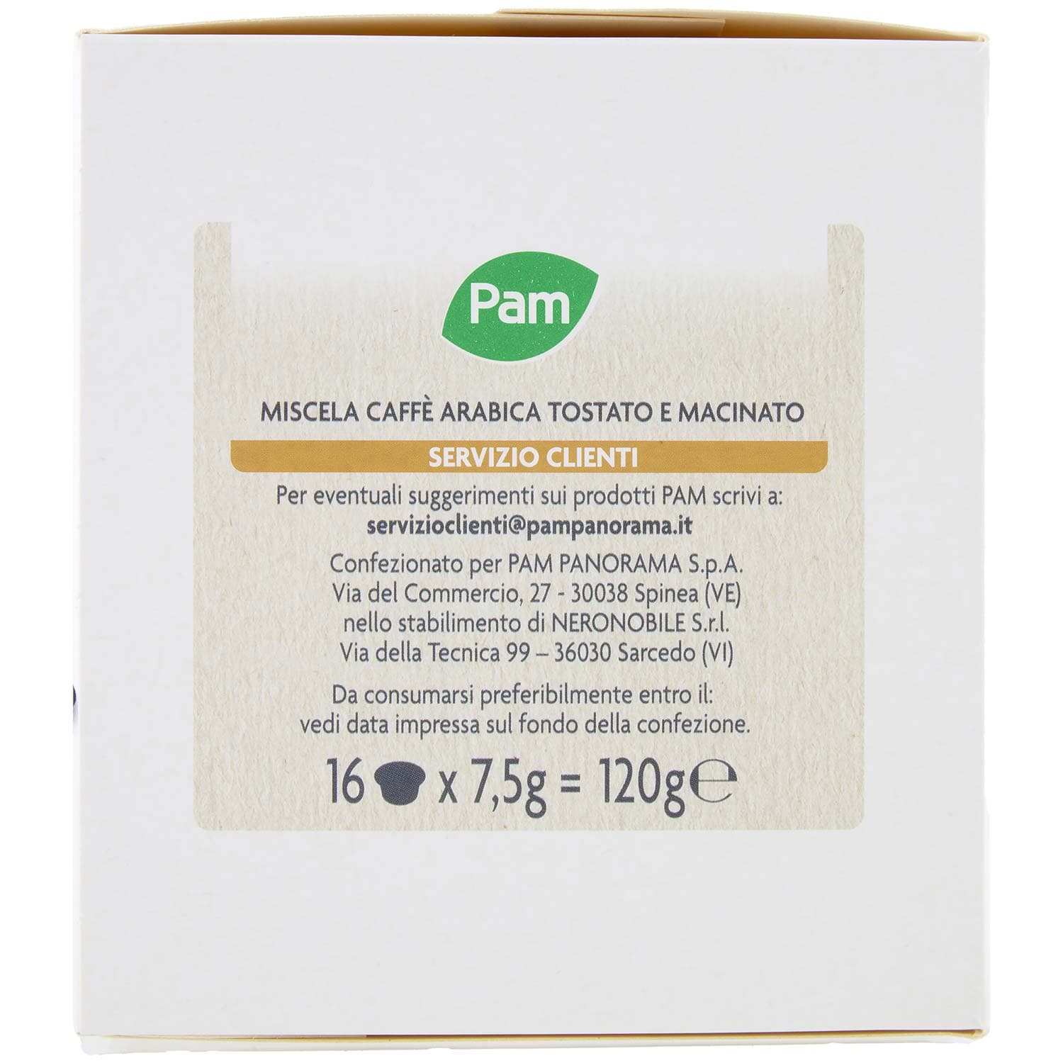 PAM Capsule Caffè Arabica Compatibili Nescafè* Dolce Gusto* 120g (16x7,5g) – immagine 3