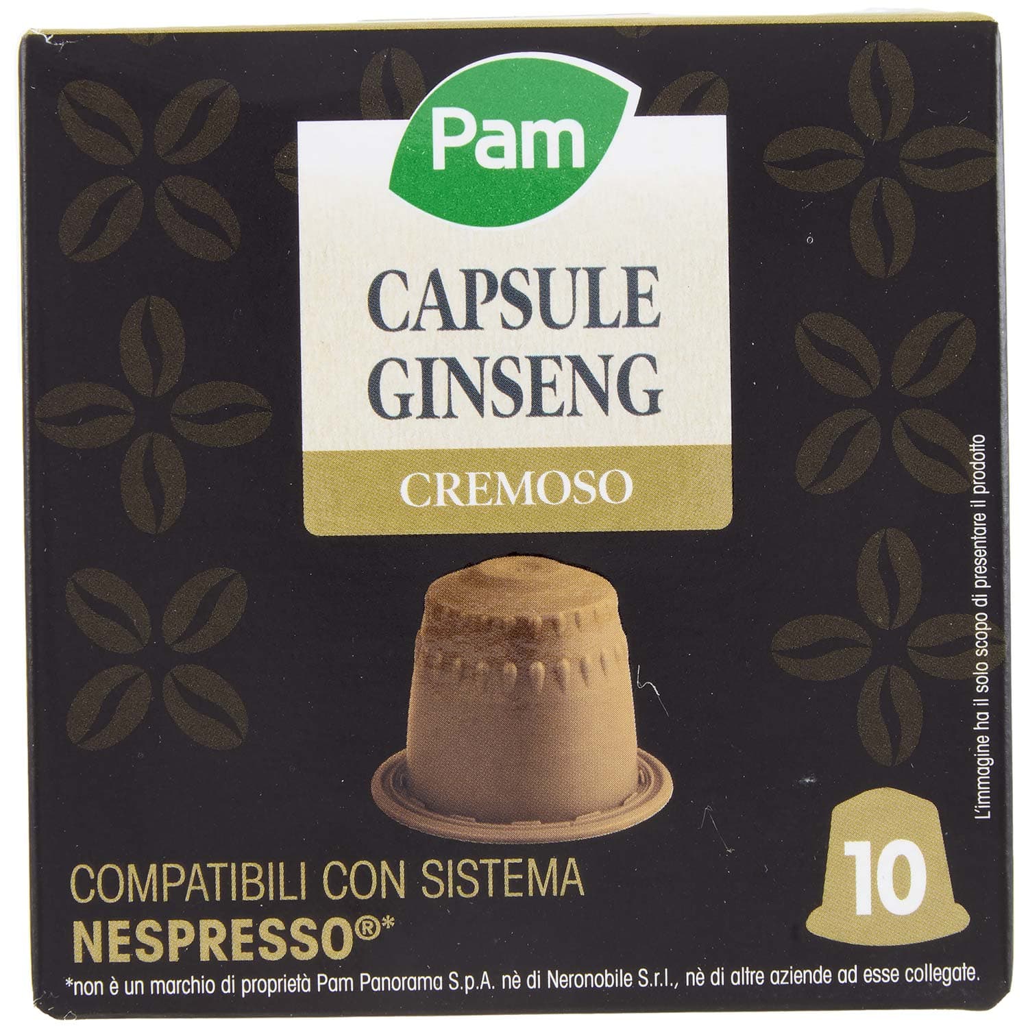 PAM Capsule Ginseng Cremoso Compatibili Nespresso* 43g (10x4,3g) – immagine 2