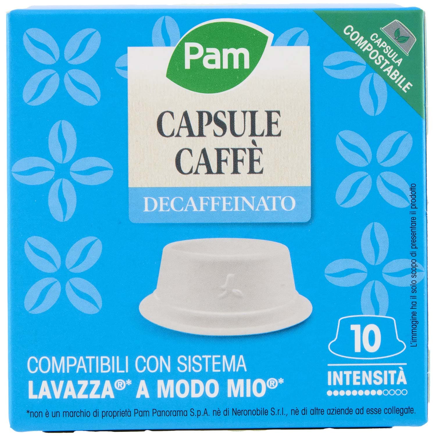 PAM Qualità per te Decaffeinato 10 capsule Compatibili con sistema Lavazza* a Modo Mio* 70g (7gx10) – immagine 4