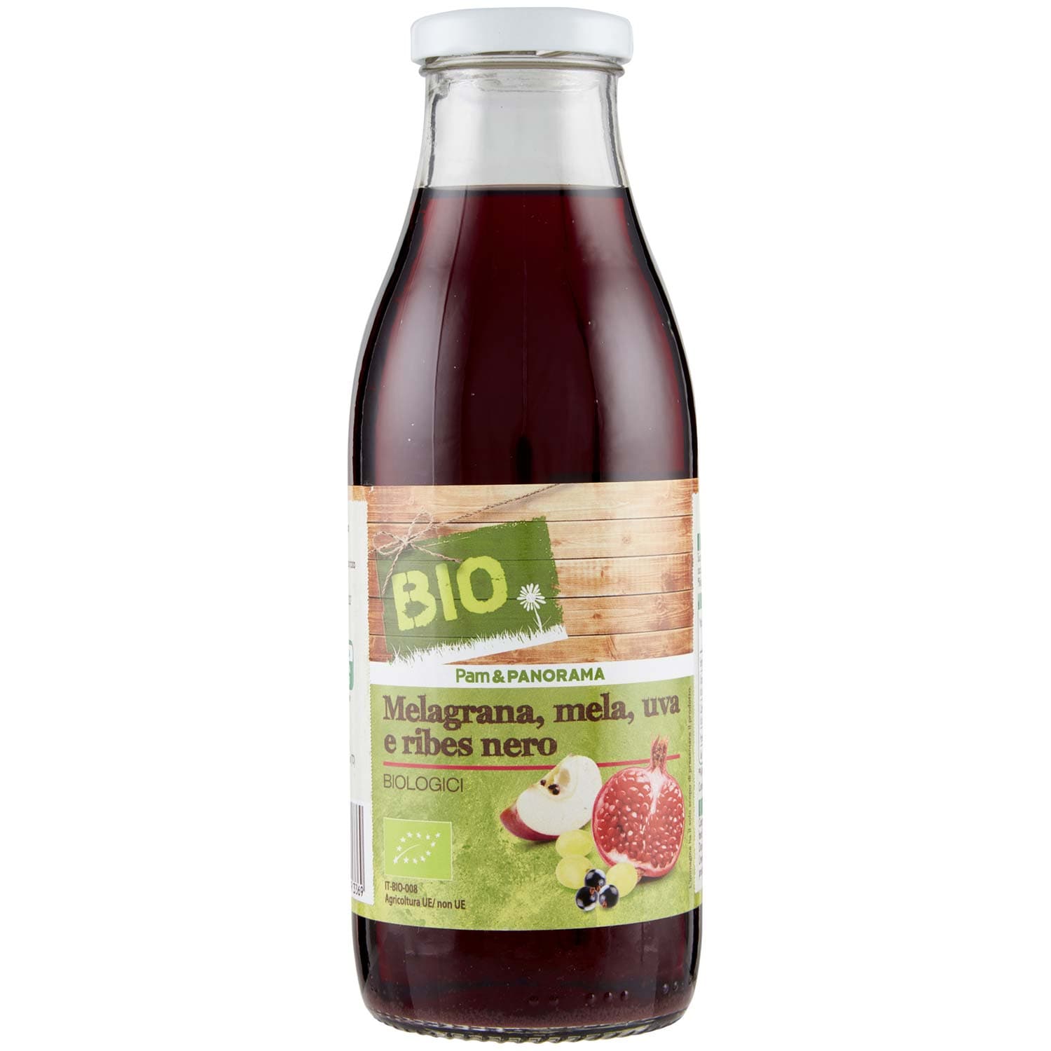 BIO Melagrana, mela, uva e ribes nero Biologici 500 ml – immagine 2