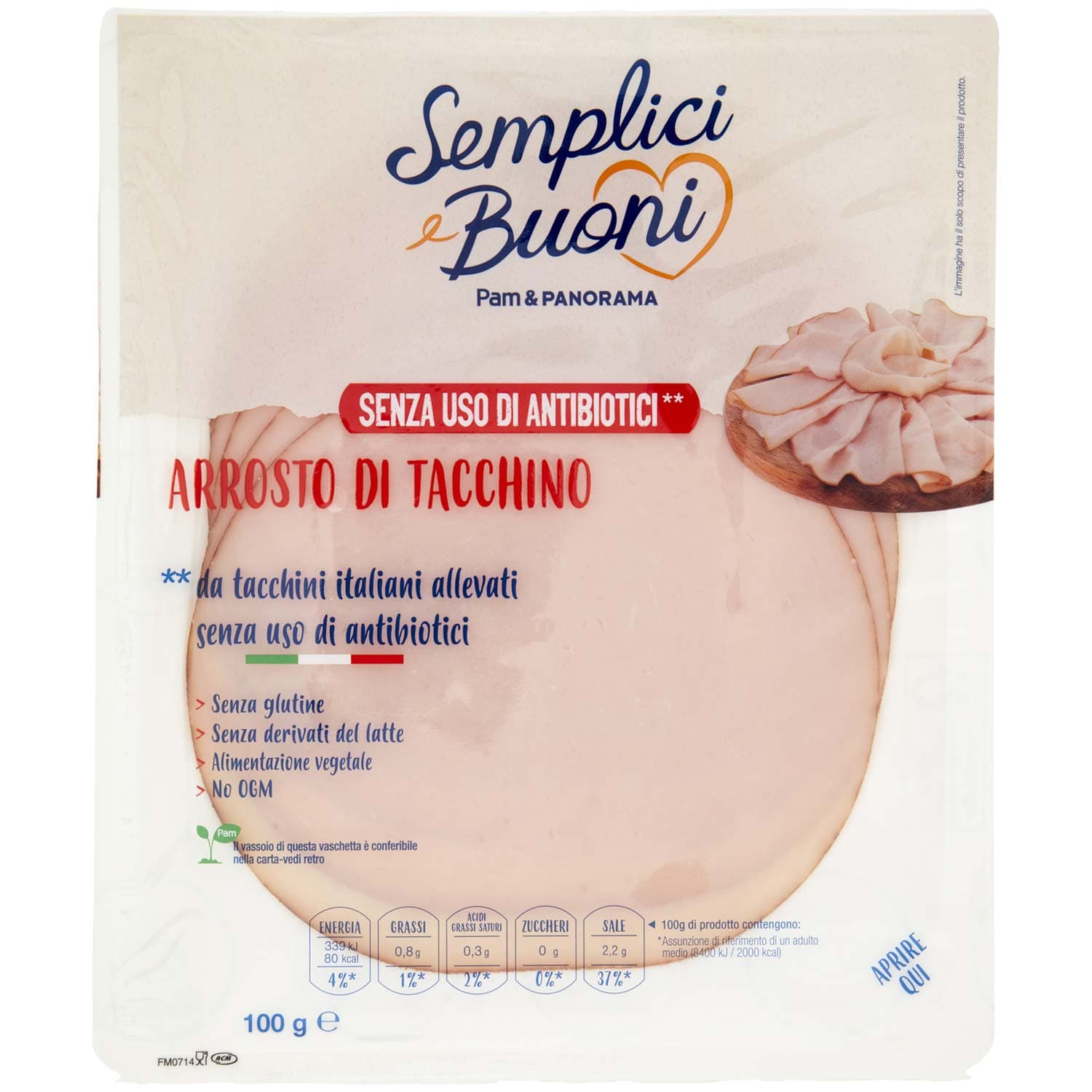 SEMPLICI E BUONI Arrosto di Tacchino 100 g – immagine 2