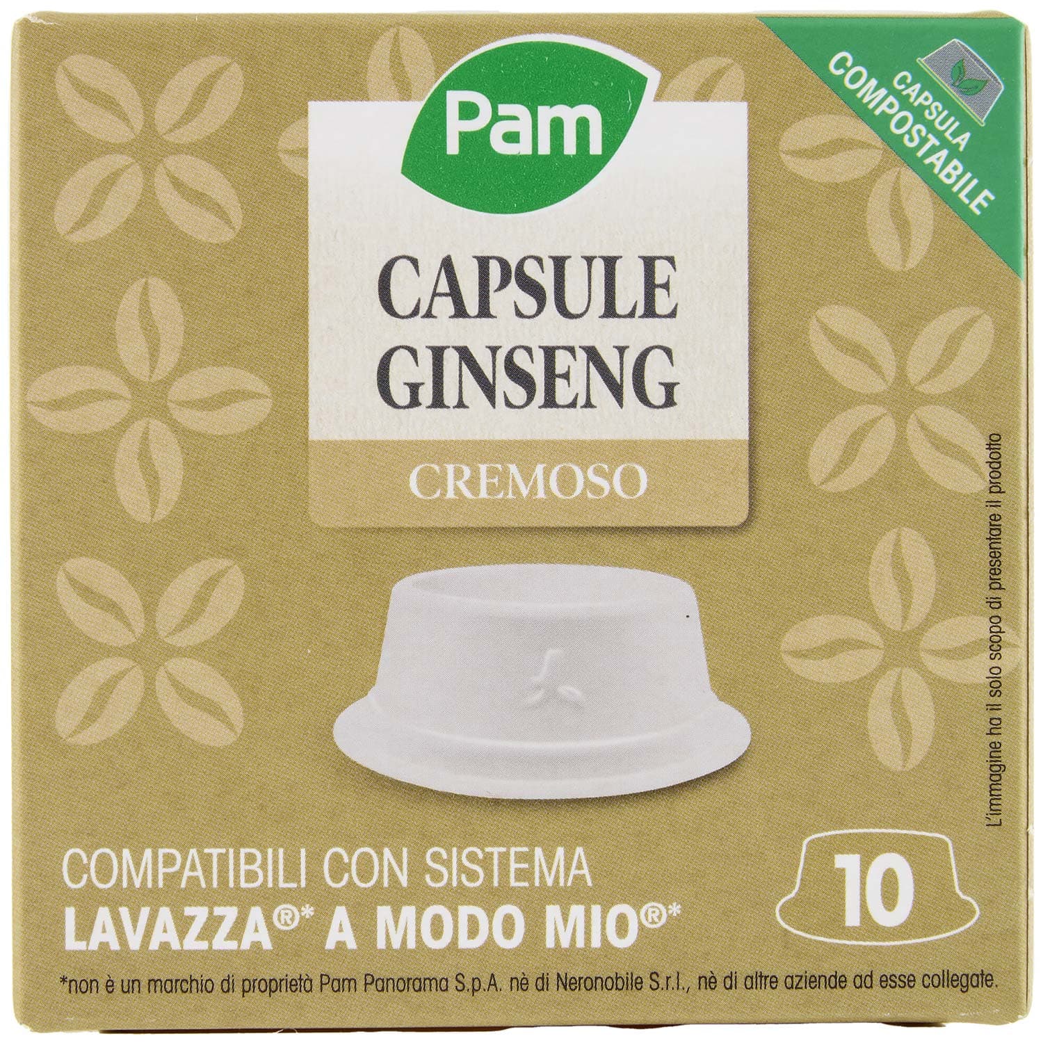 PAM Qualità per te Ginseng 10 capsule Compatibili con sistema Lavazza* a Modo Mio* 75 g (7,5g x 10) – immagine 4