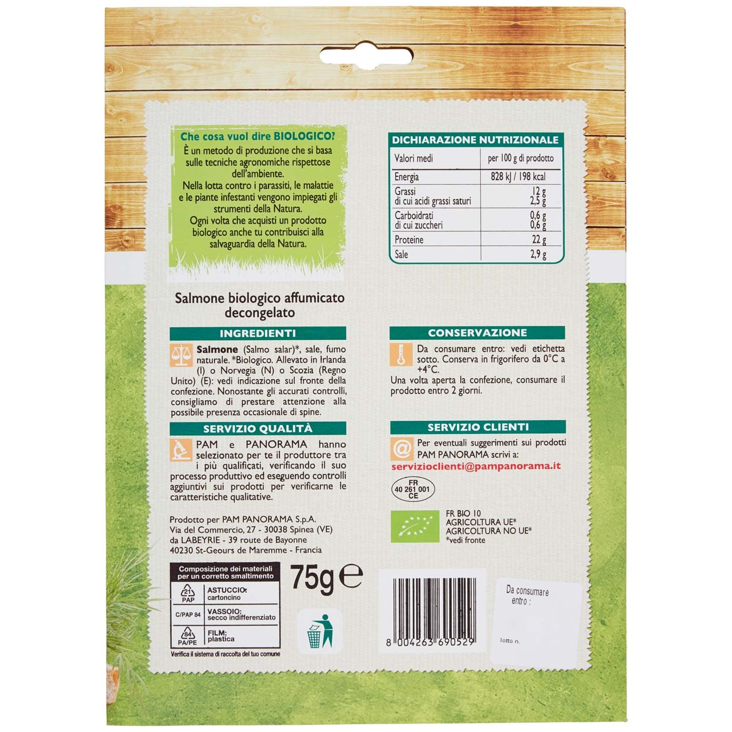 BIO Salmone affumicato Biologico 75 g – immagine 4