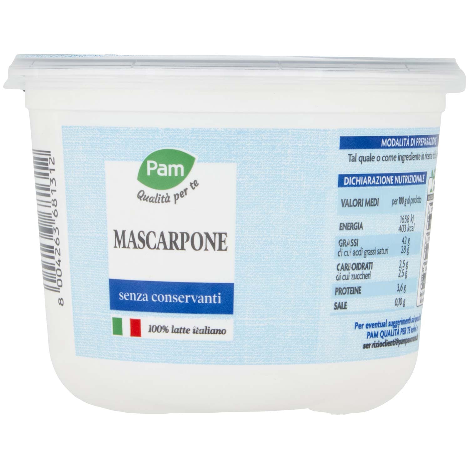 PAM Qualità per te Mascarpone 500 g – immagine 6