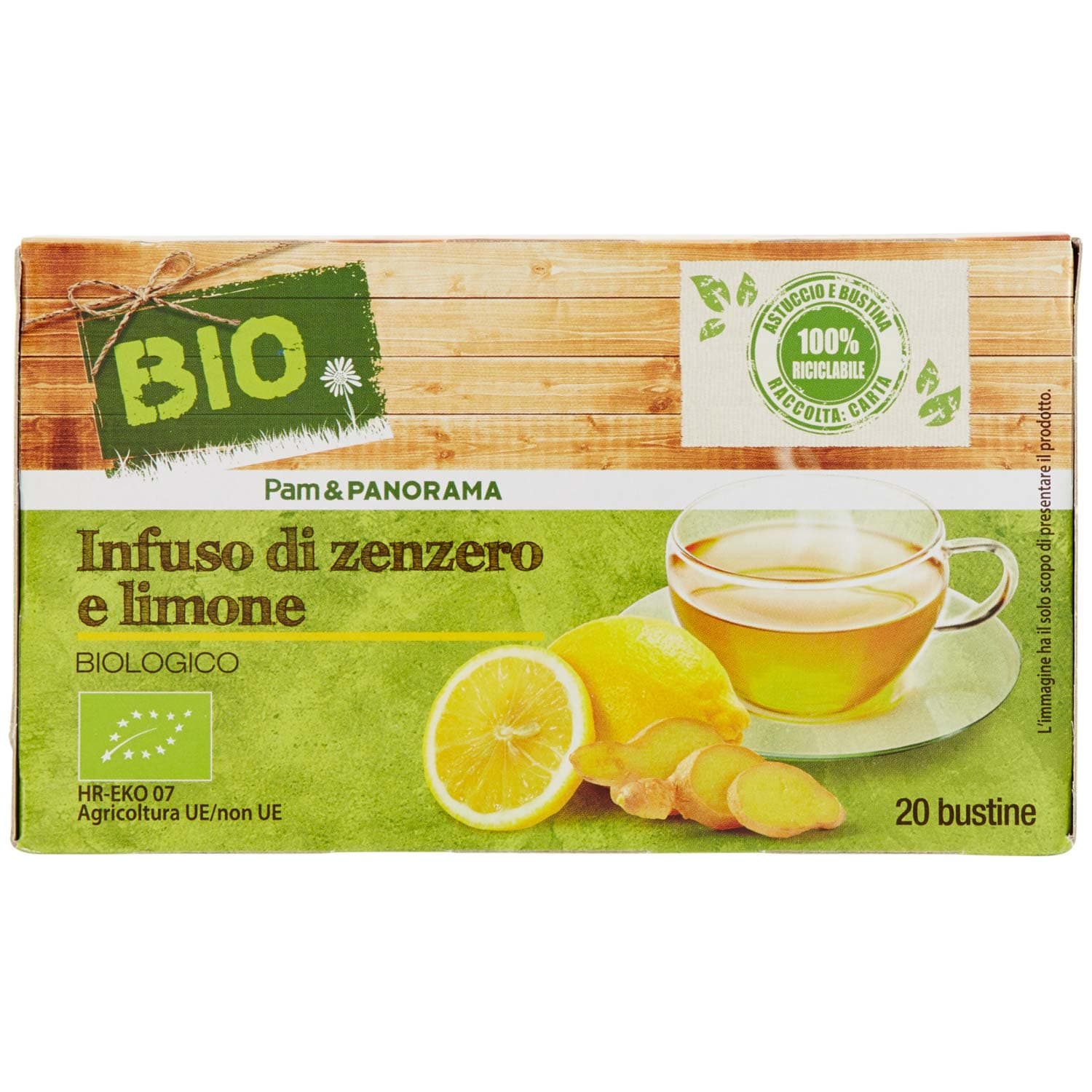 BIO Infuso di zenzero e limone 20 x 1,85 g – immagine 4