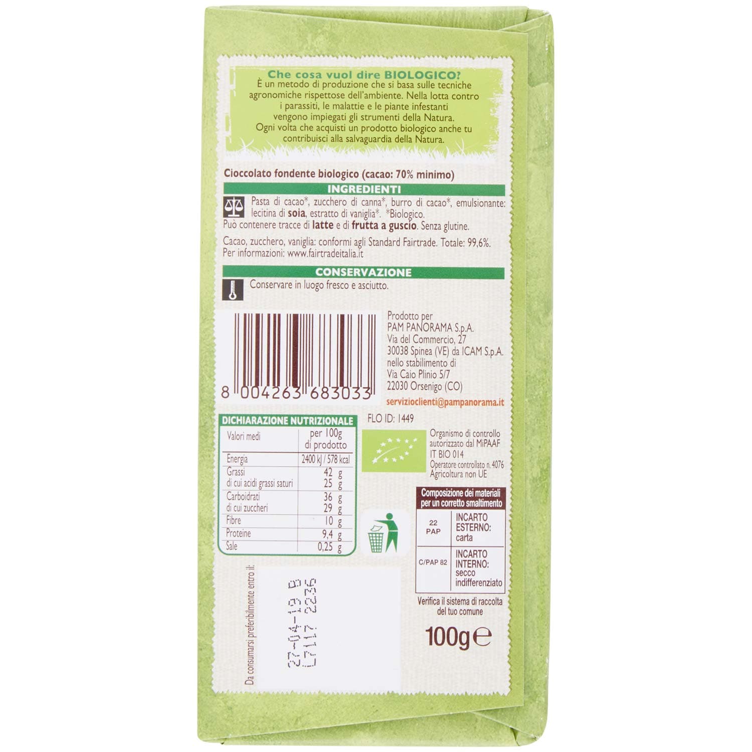 BIO Cioccolato fondente 100 g – immagine 4