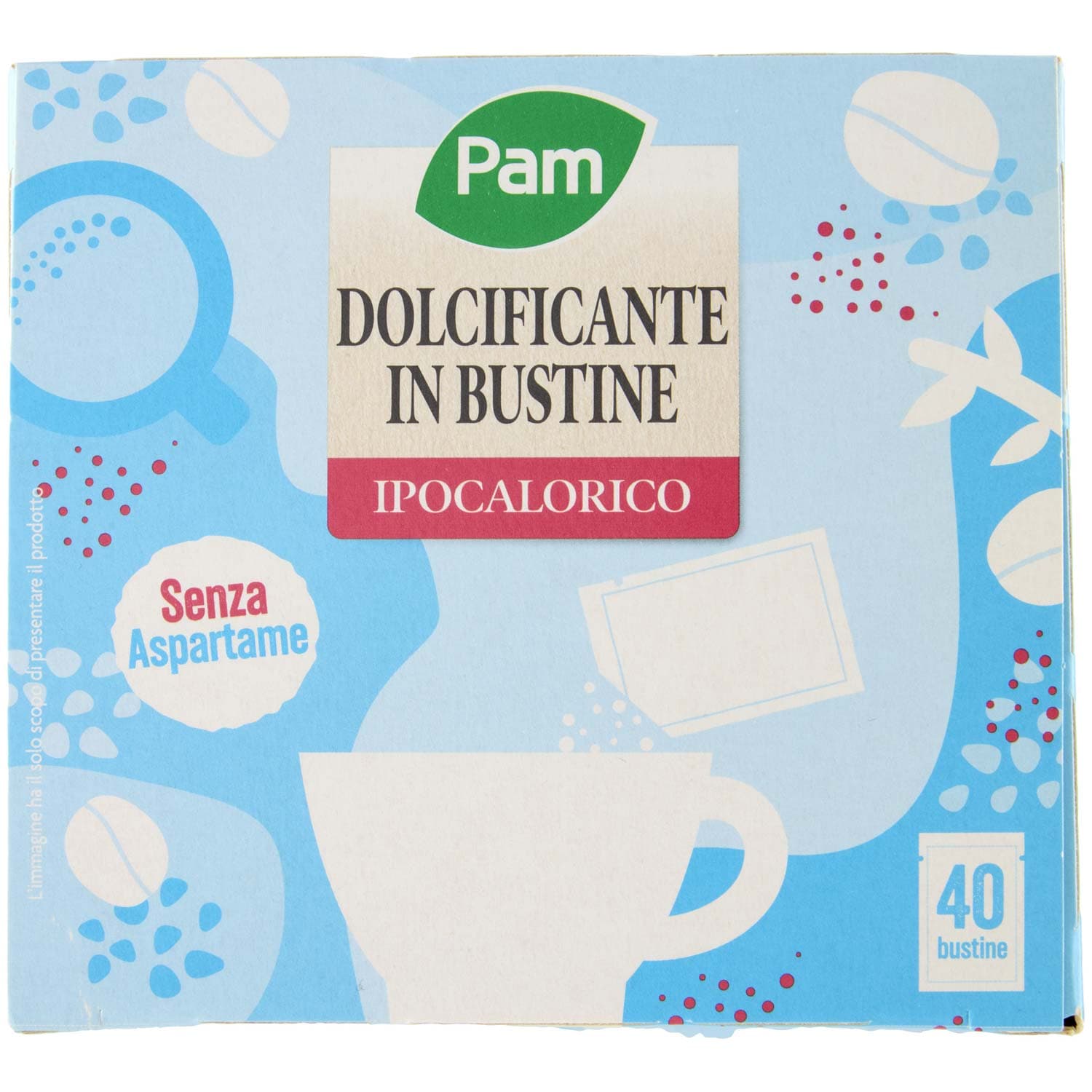 PAM Dolcificante in Bustine Ipocalorico 40 x 1 g – immagine 2