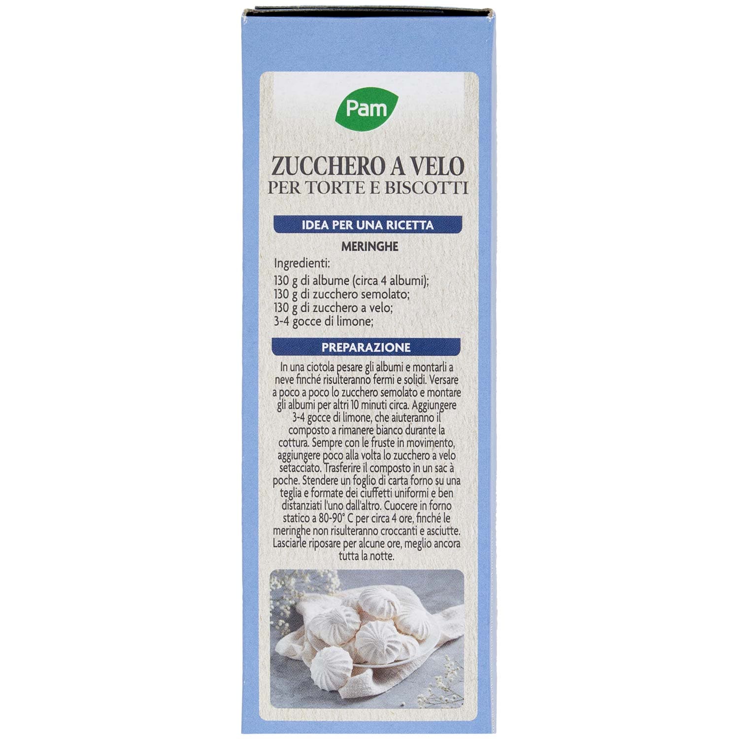 PAM Zucchero a Velo per Torte e Biscotti 125 g – immagine 3