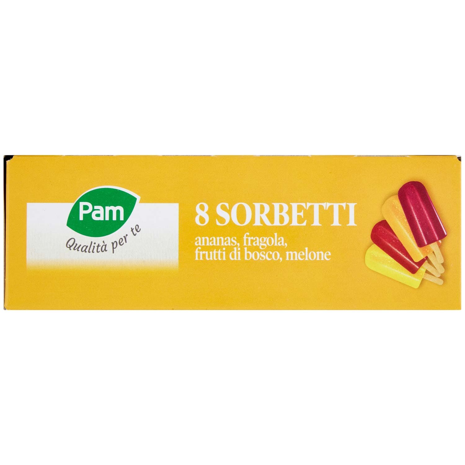 PAM PANORAMA Sorbetti Frutta Frutti di bosco Ananas Fragola Melone 8 x 70 g – immagine 3