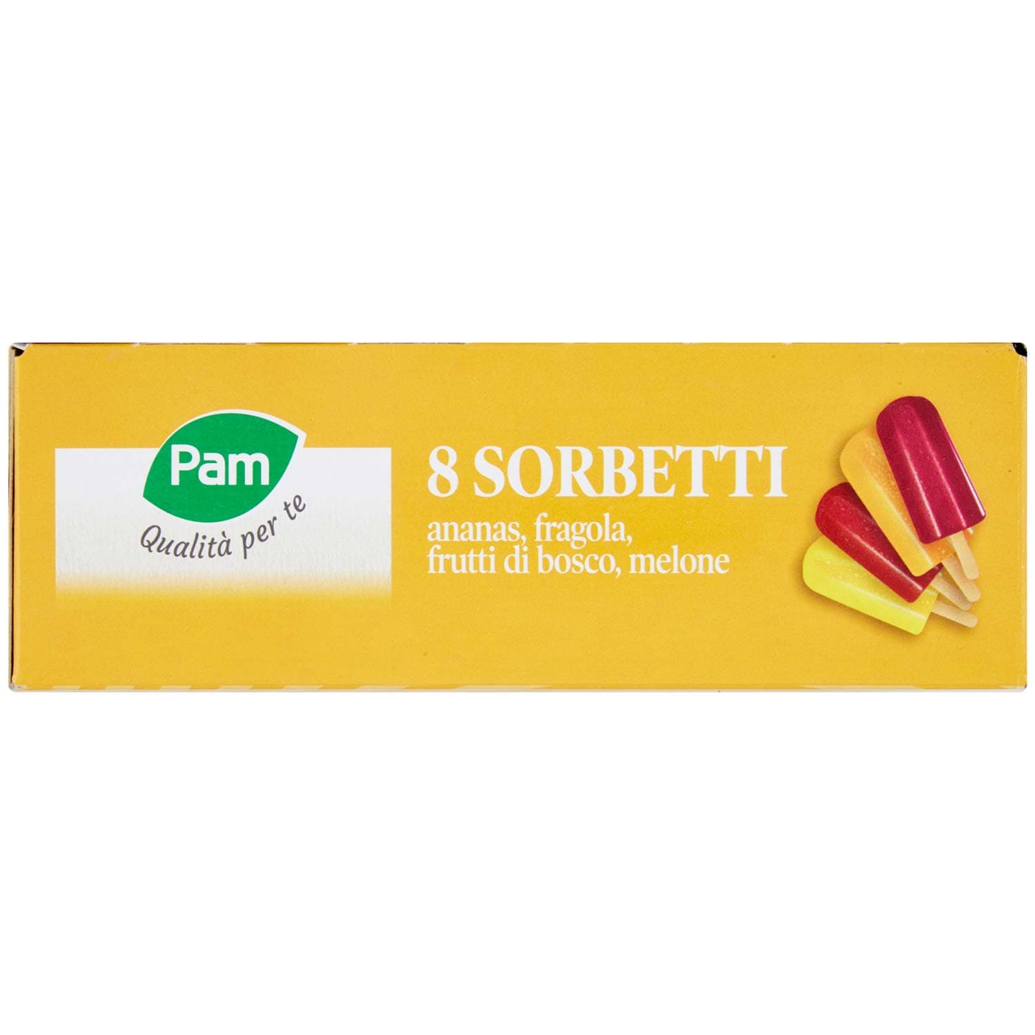 PAM PANORAMA Sorbetti Frutta Frutti di bosco Ananas Fragola Melone 8 x 70 g – immagine 5